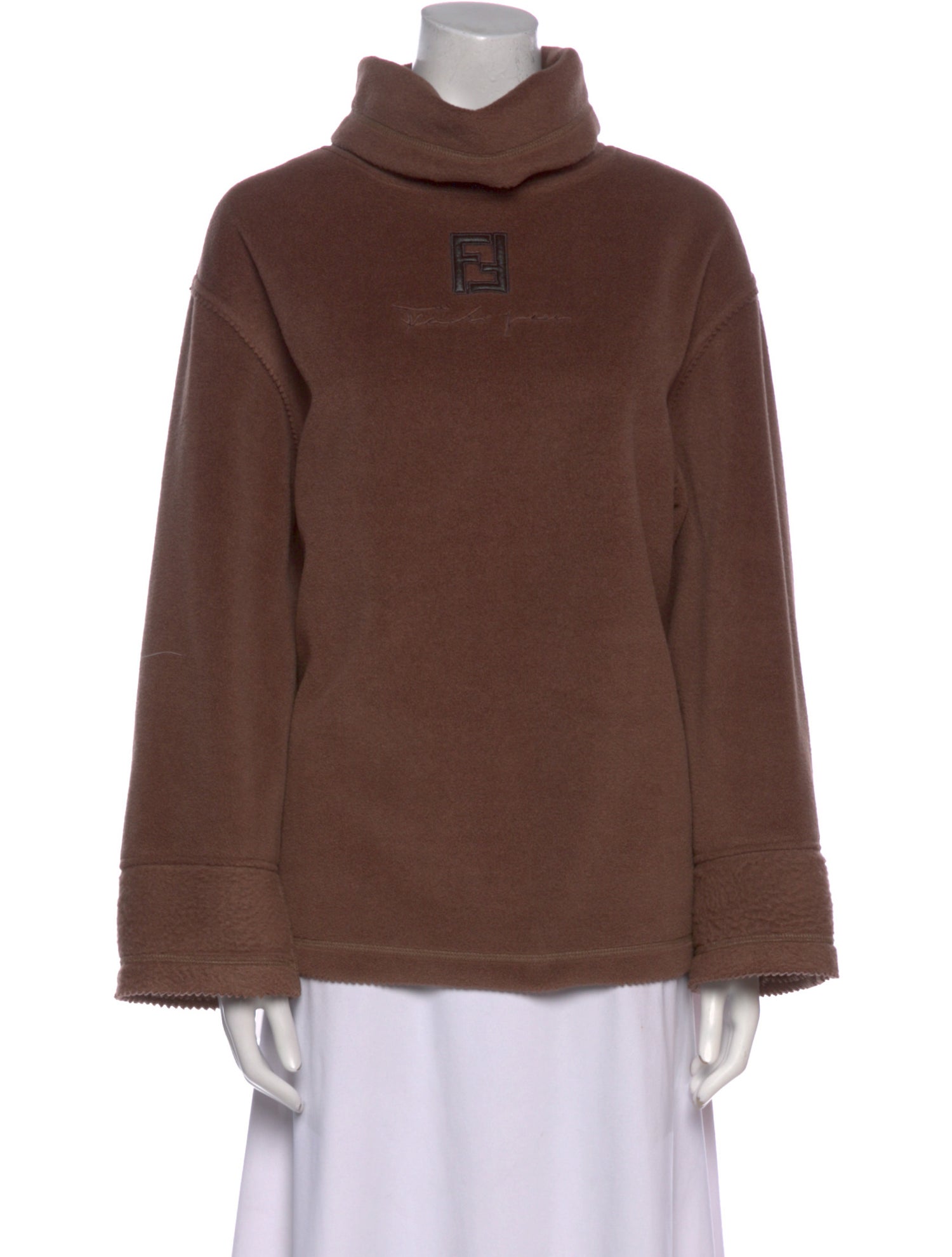 Fendi Turtleneck Long Sleeve Sweatshirt