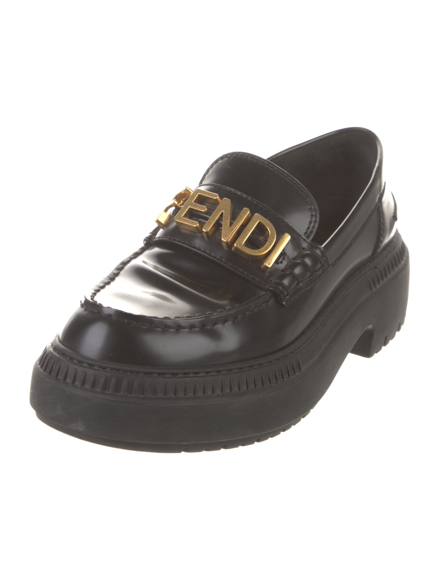 Fendi Leather Loafers