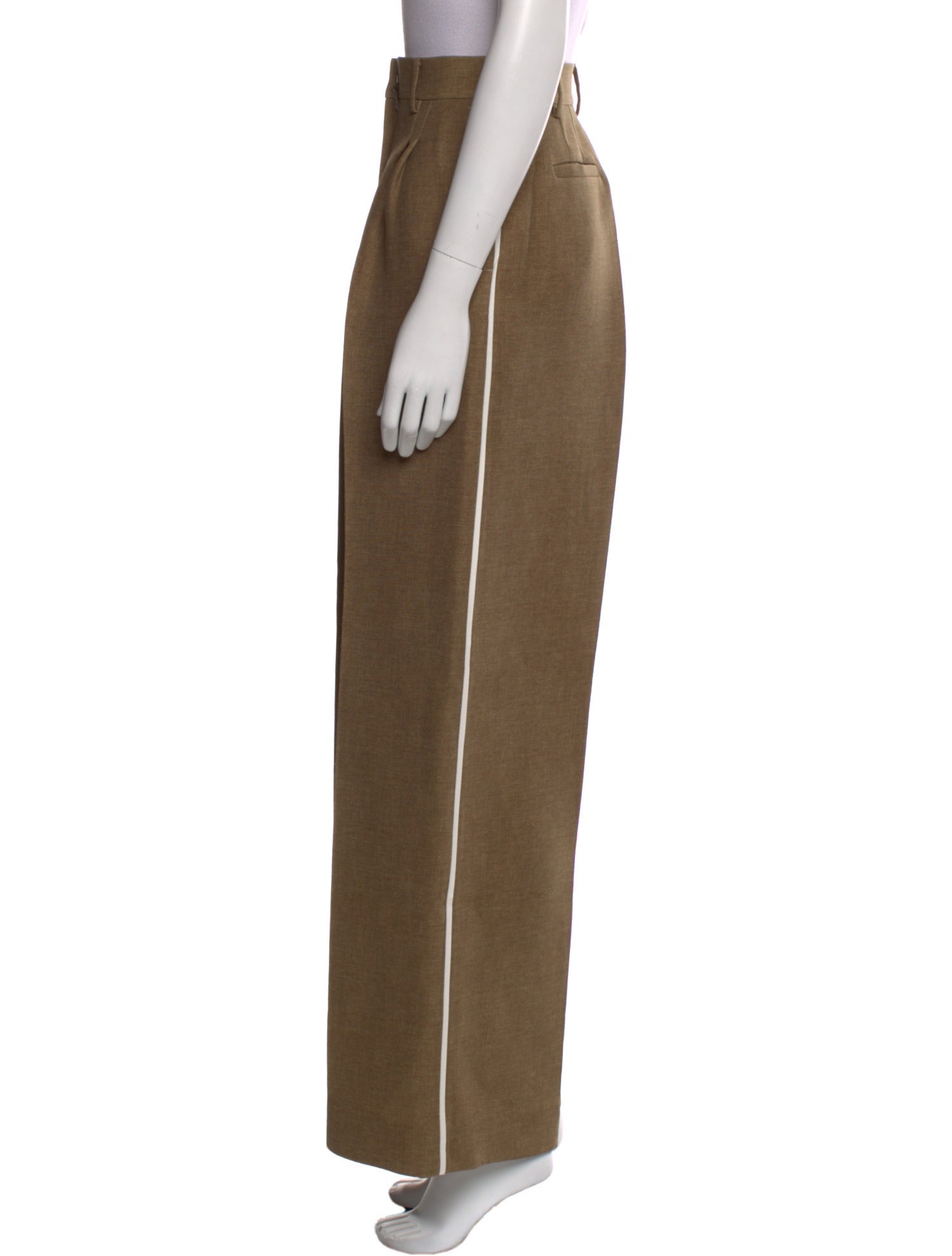 Fendi Wool Wide Leg Pants