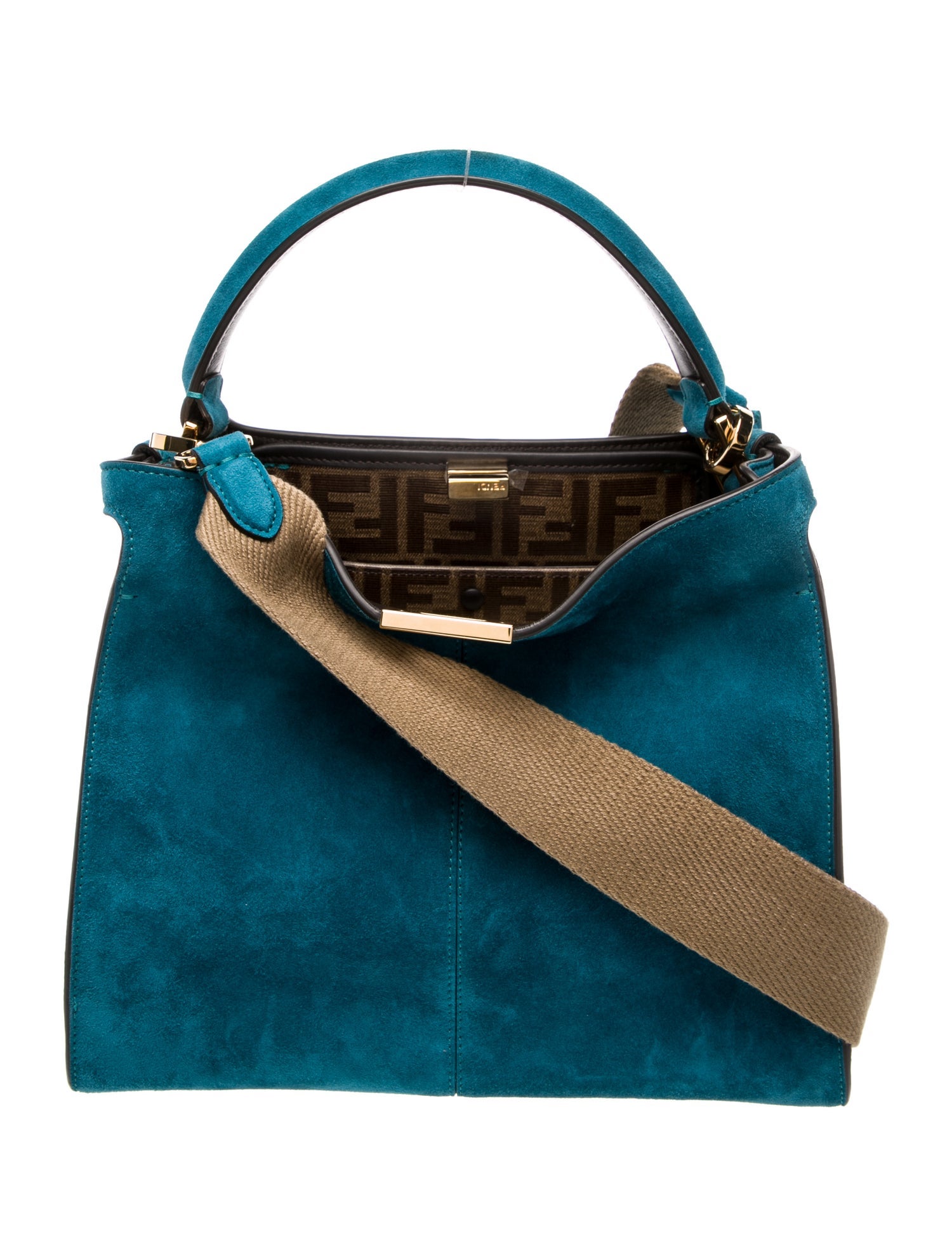 Fendi Suede Peekaboo X-Lite Medium