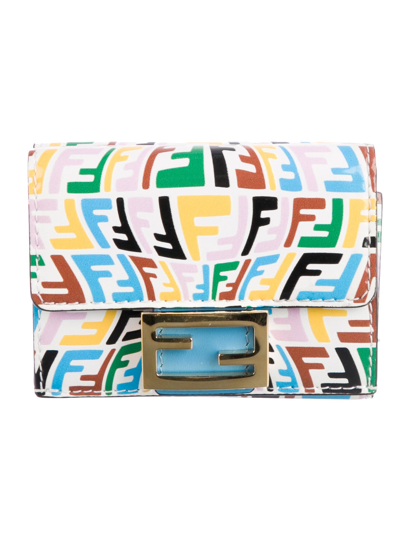 Fendi 2021 FF Vertigo Compact Wallet