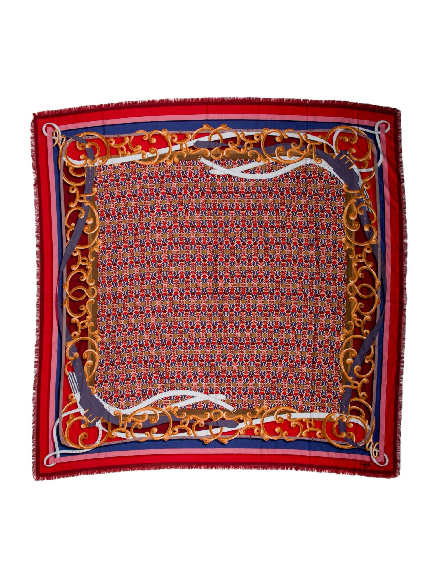 Fendi Silk Printed Scarf