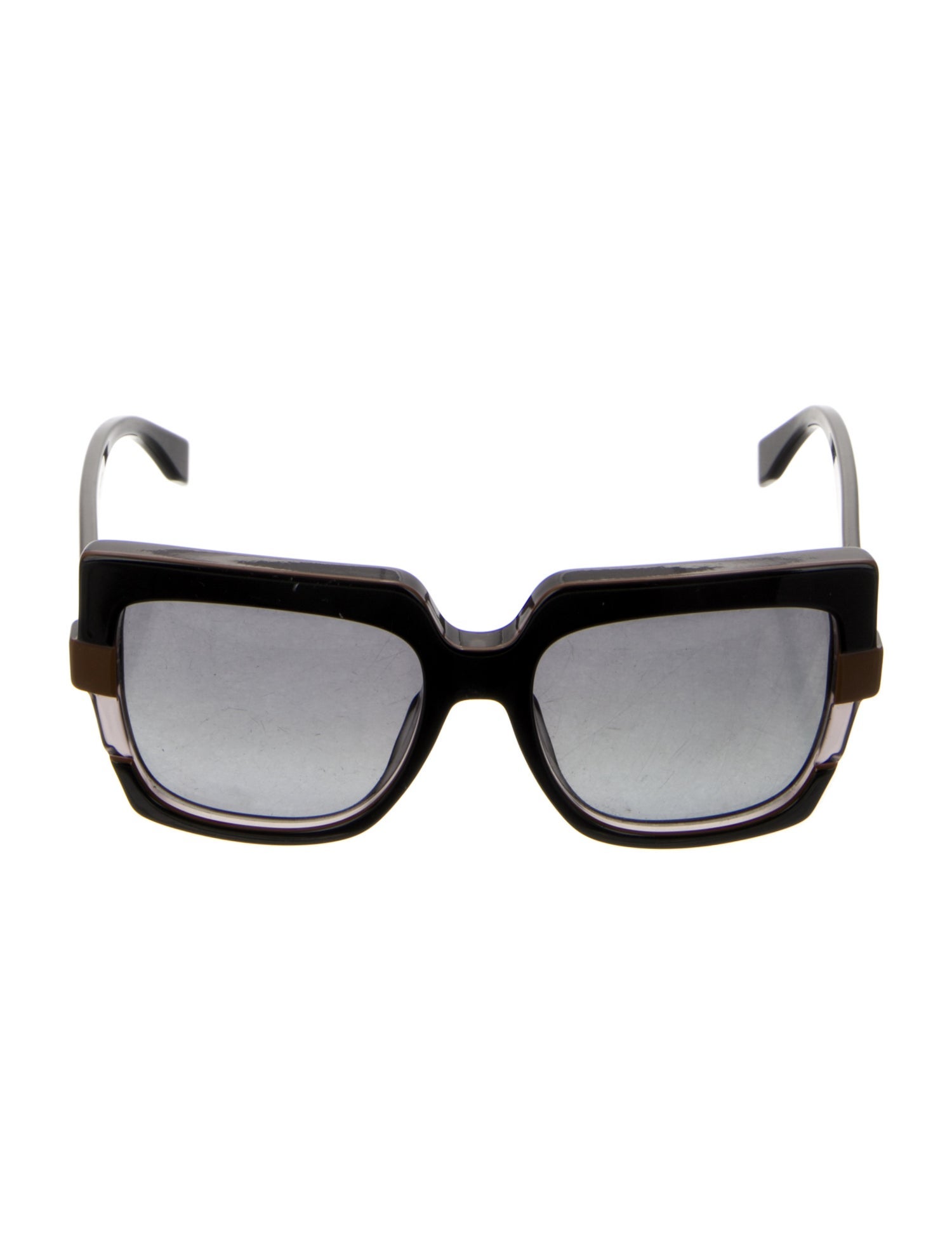 Fendi Zucca FF Logo Square Sunglasses