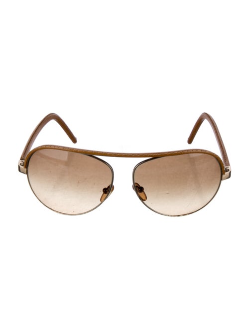 Fendi Zucca FF Logo Aviator Sunglasses