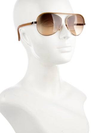 Fendi Zucca FF Logo Aviator Sunglasses