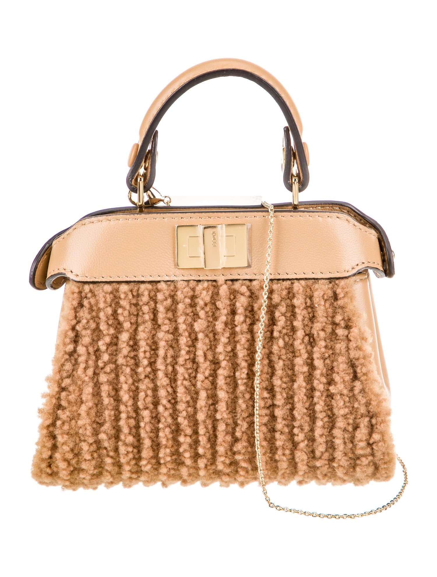 Fendi Shearling Peekaboo Micro