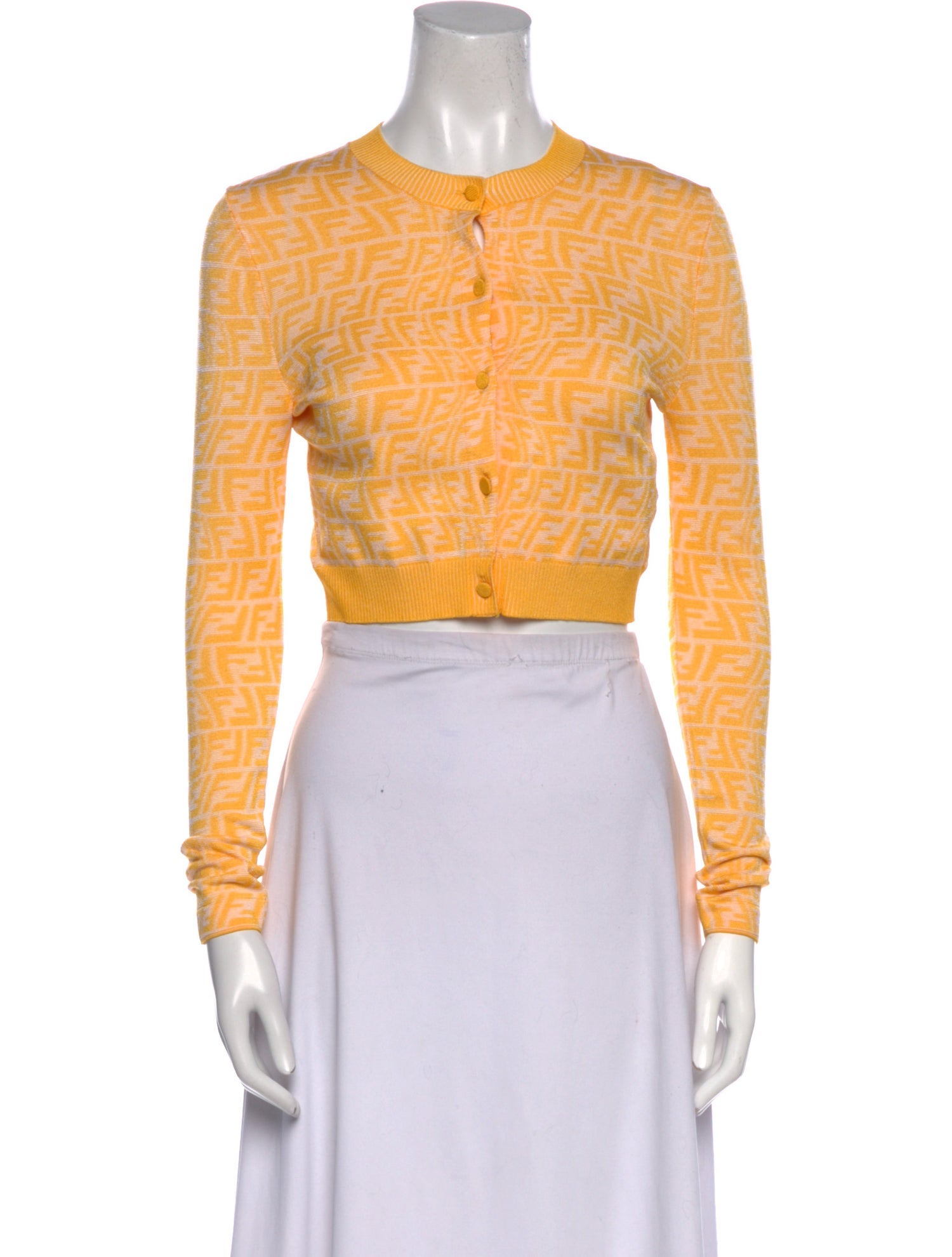 Fendi Printed Crew Neck Sweater