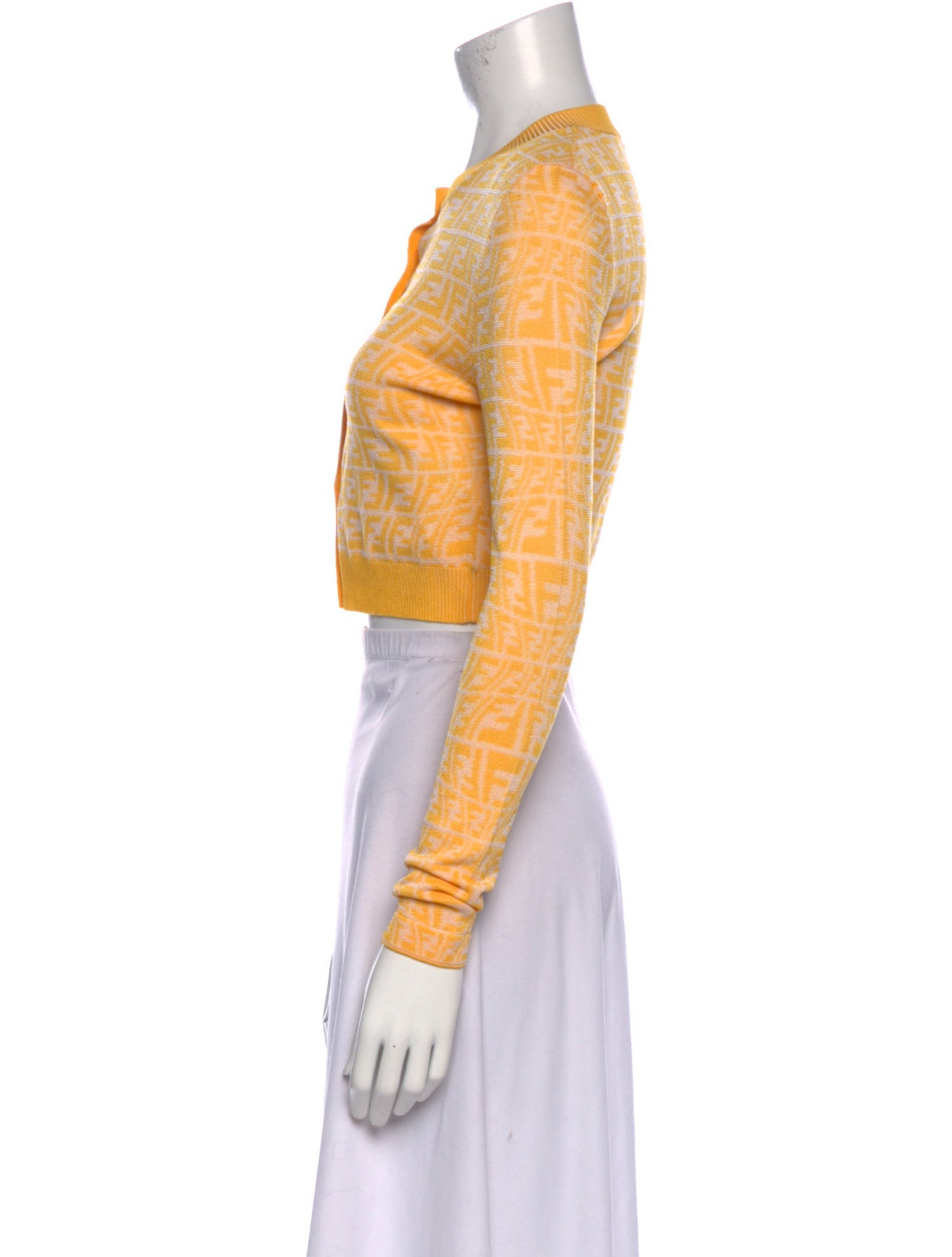 Fendi Printed Crew Neck Sweater