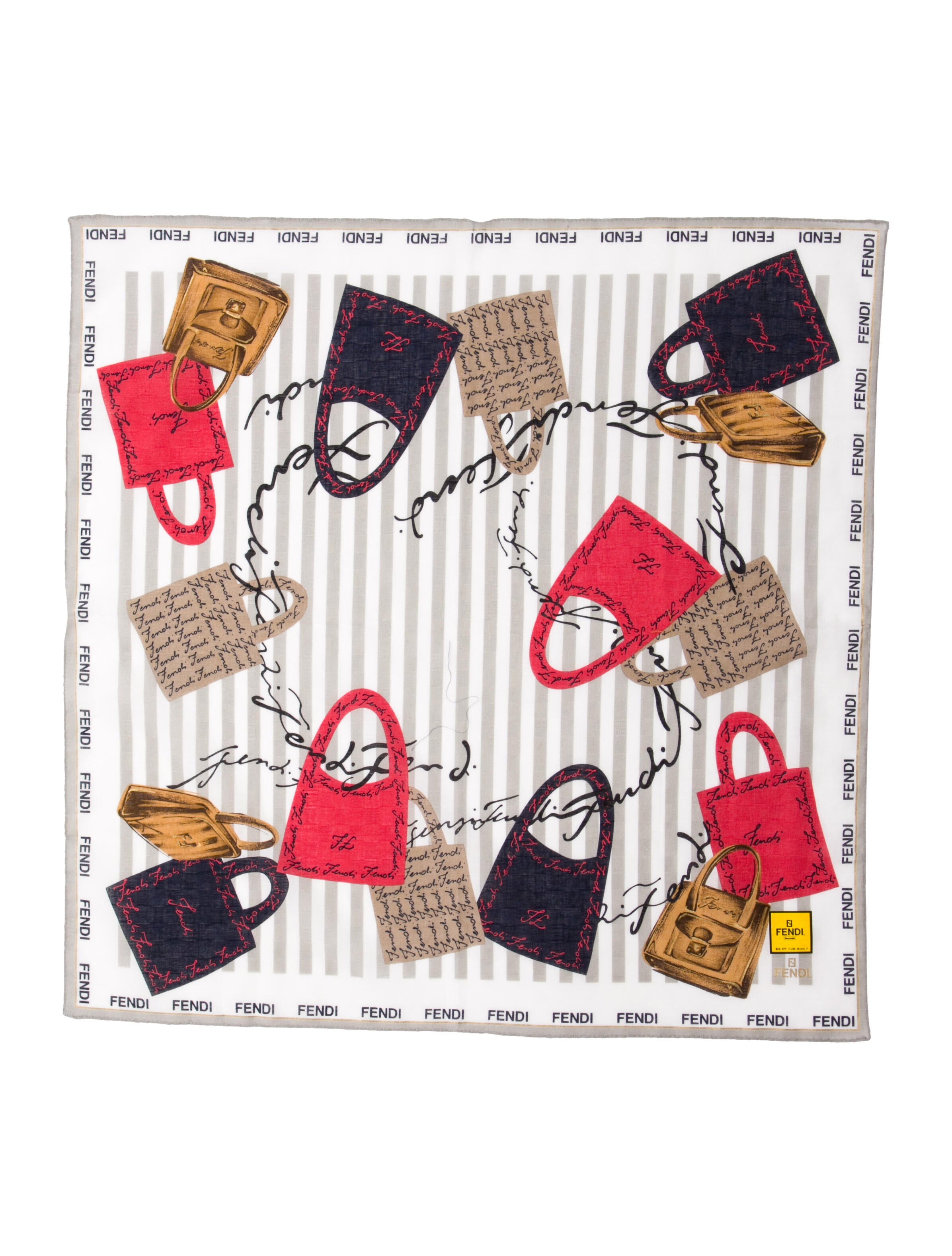 Fendi Silk Vintage Scarf