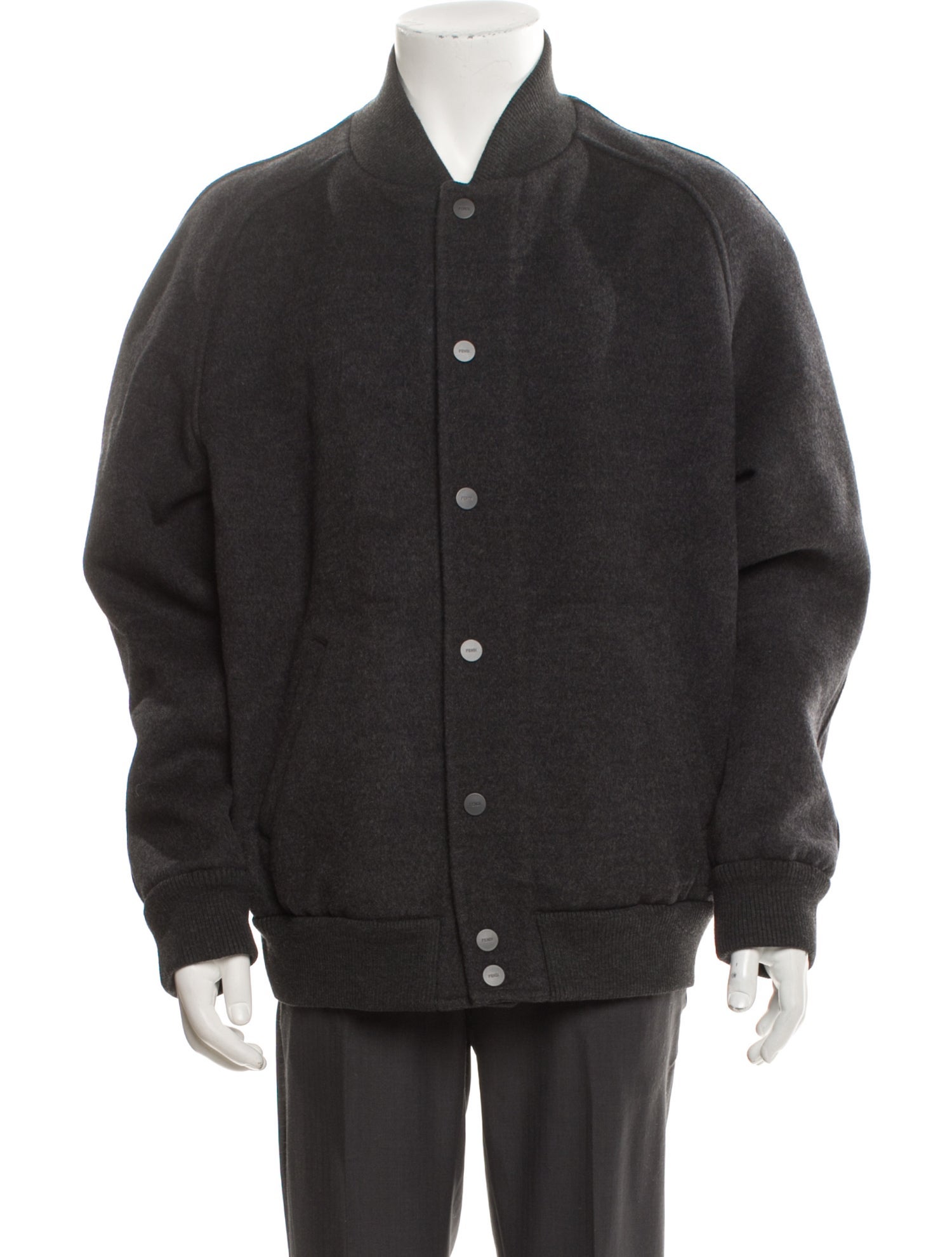 Fendi Zucca FF Logo Virgin Wool Jacket