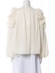 Fendi Silk Off-The-Shoulder Blouse