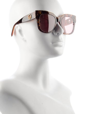 Fendi Zucca FF Logo Oversize Sunglasses