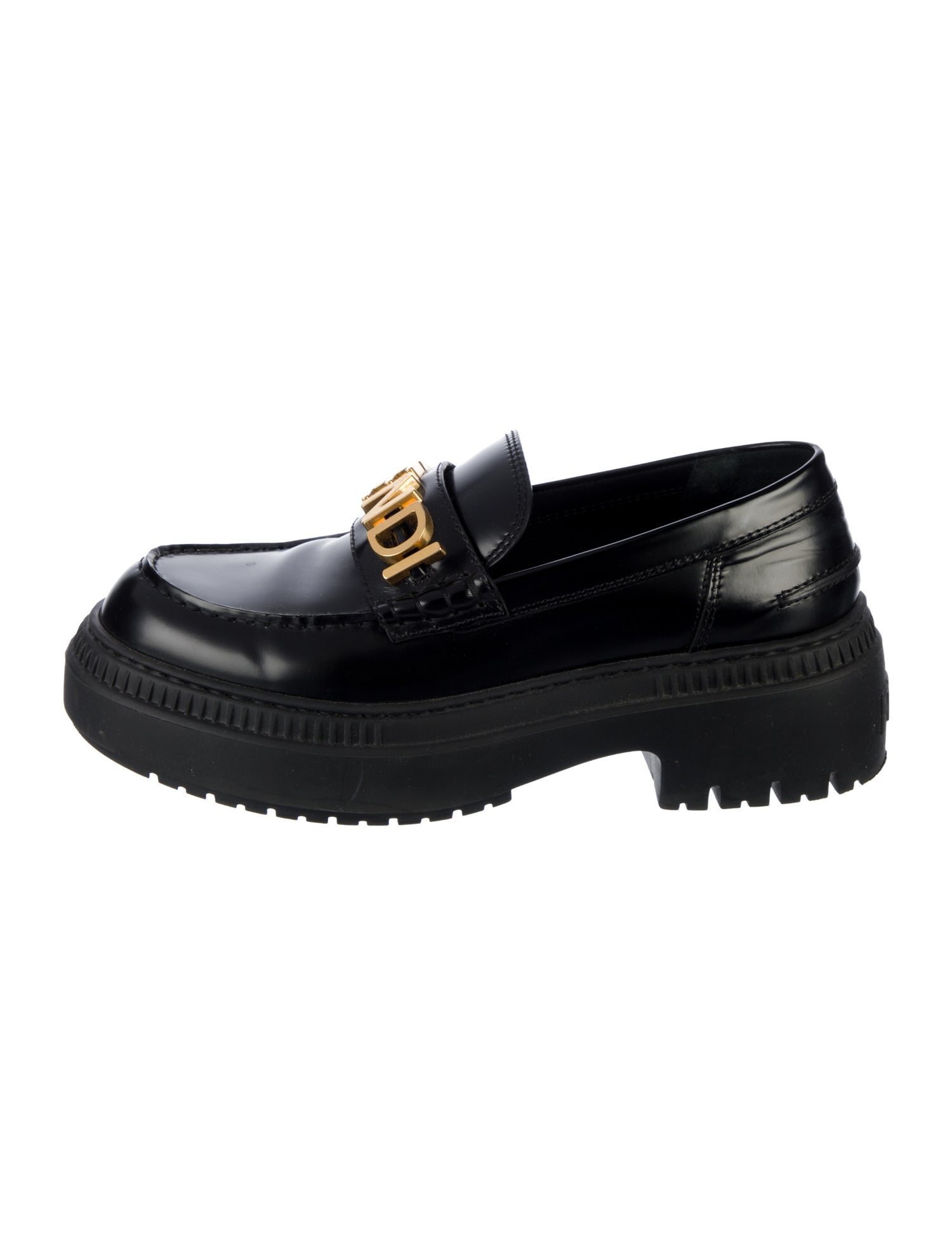 Fendi Leather Loafers