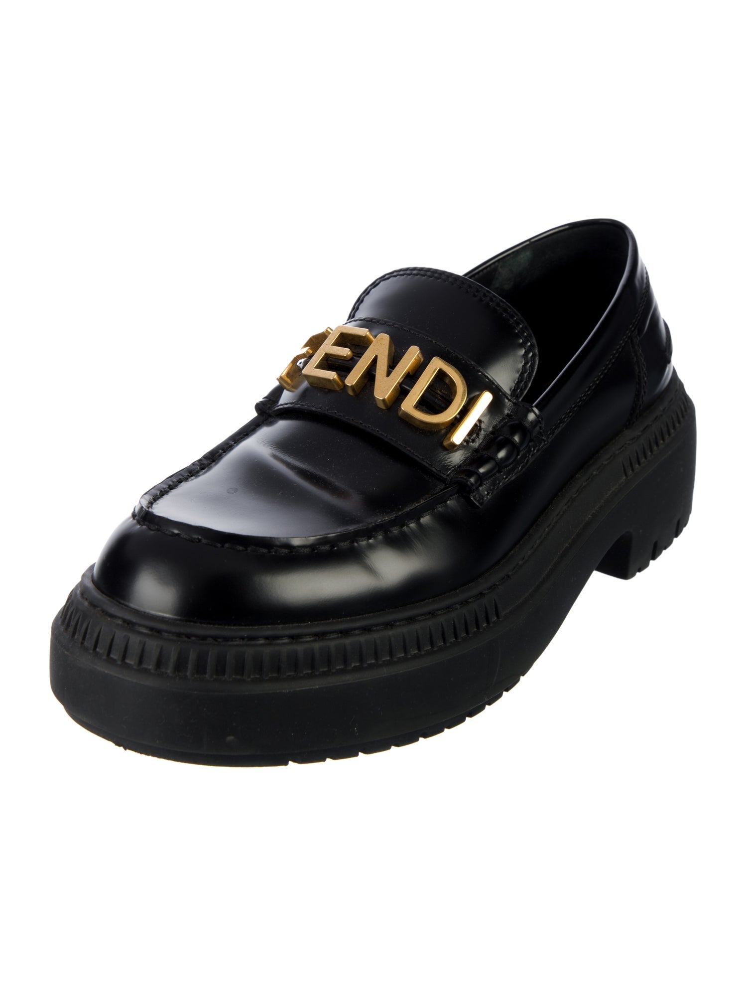 Fendi Leather Loafers