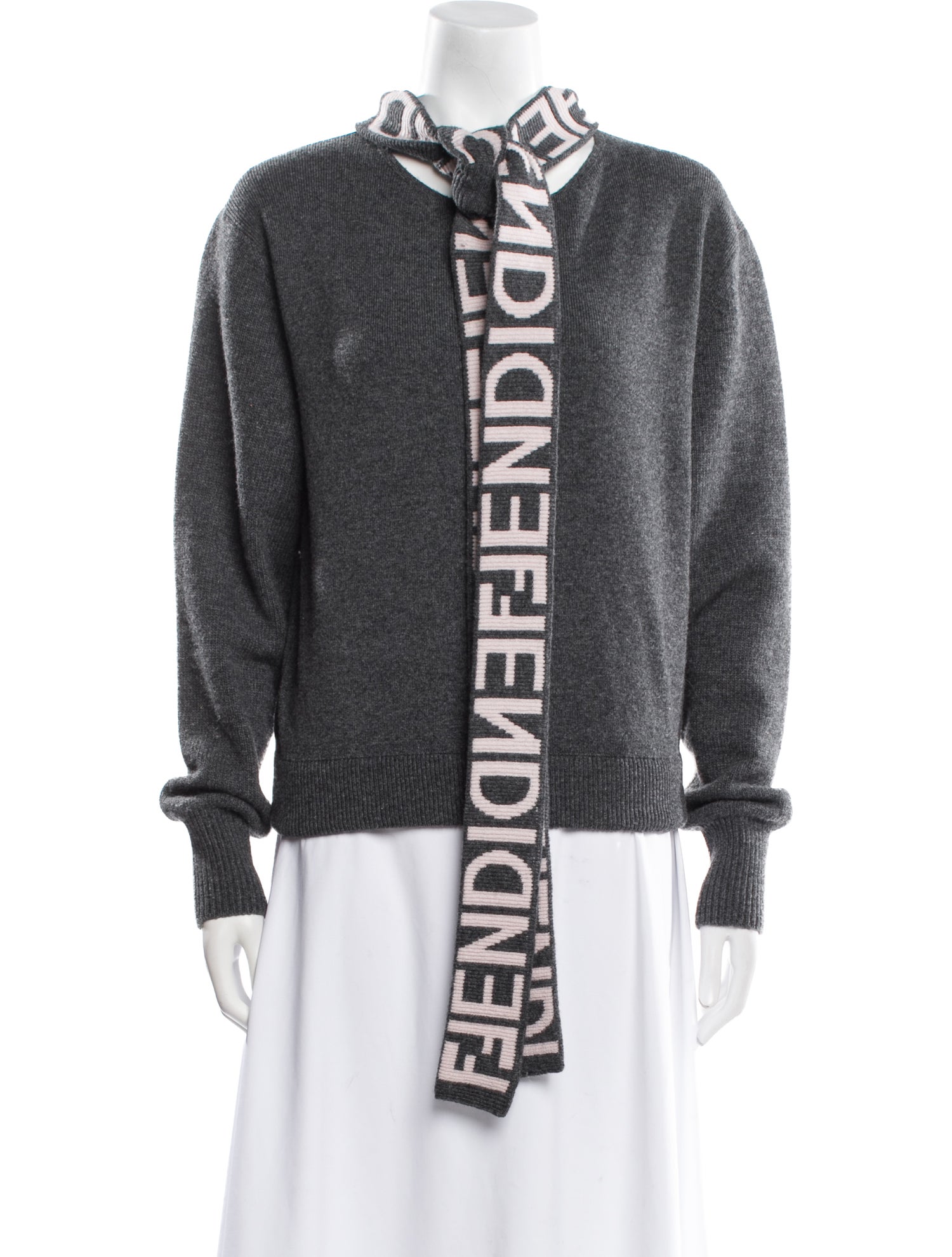 Fendi Wool Graphic Print Sweater w/ Tags