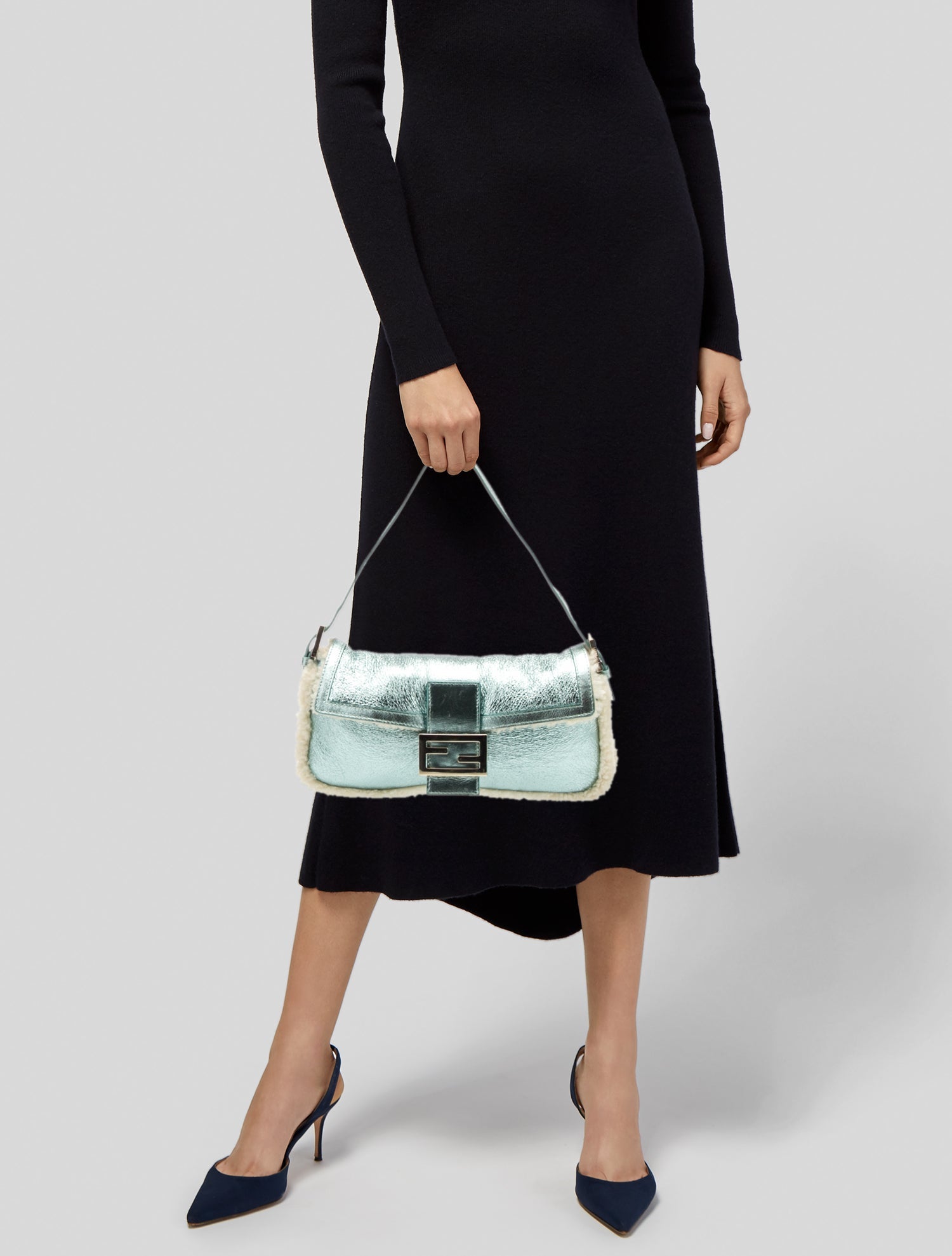 Fendi Leather Baguette