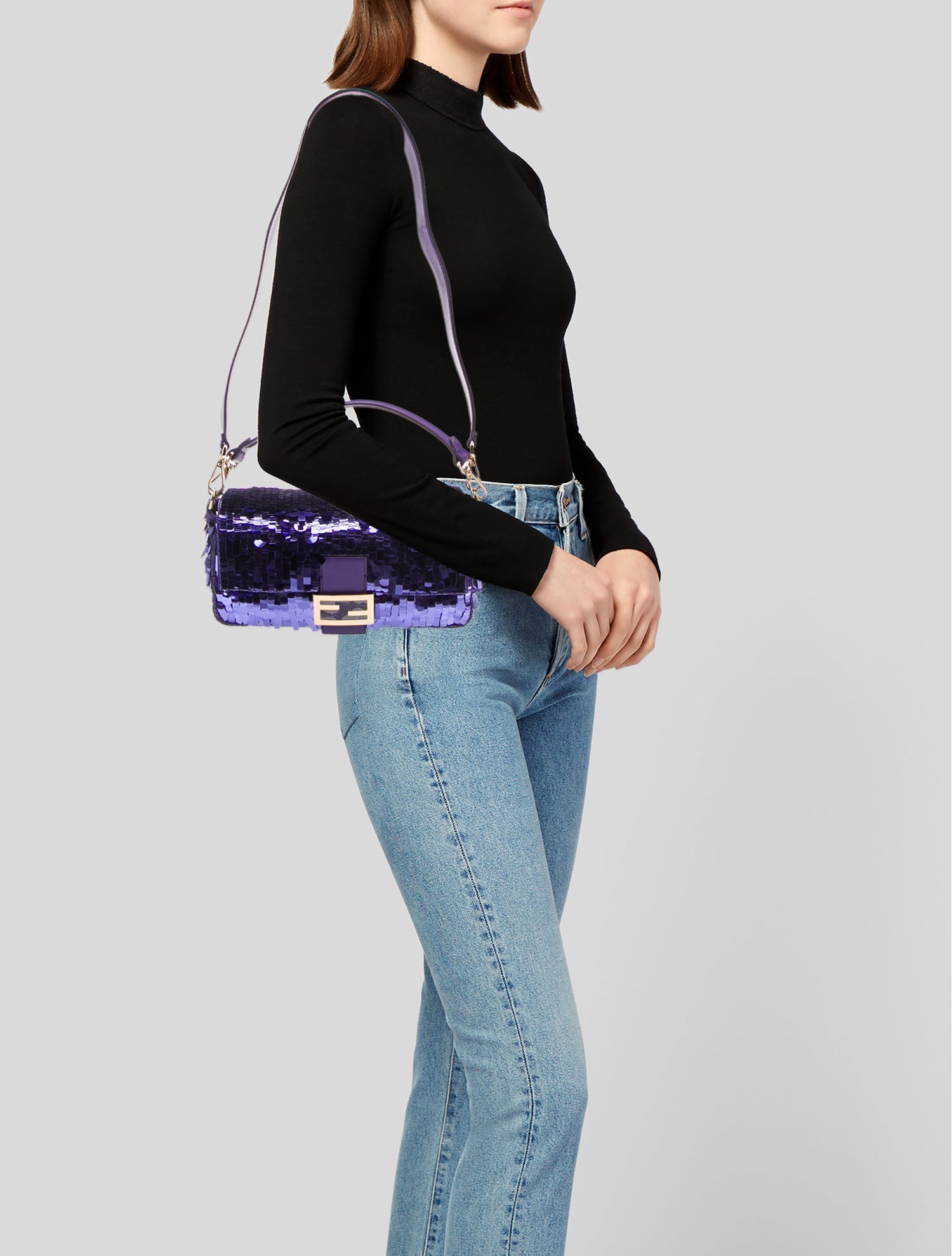 Fendi Sequins Baguette w/ Tags
