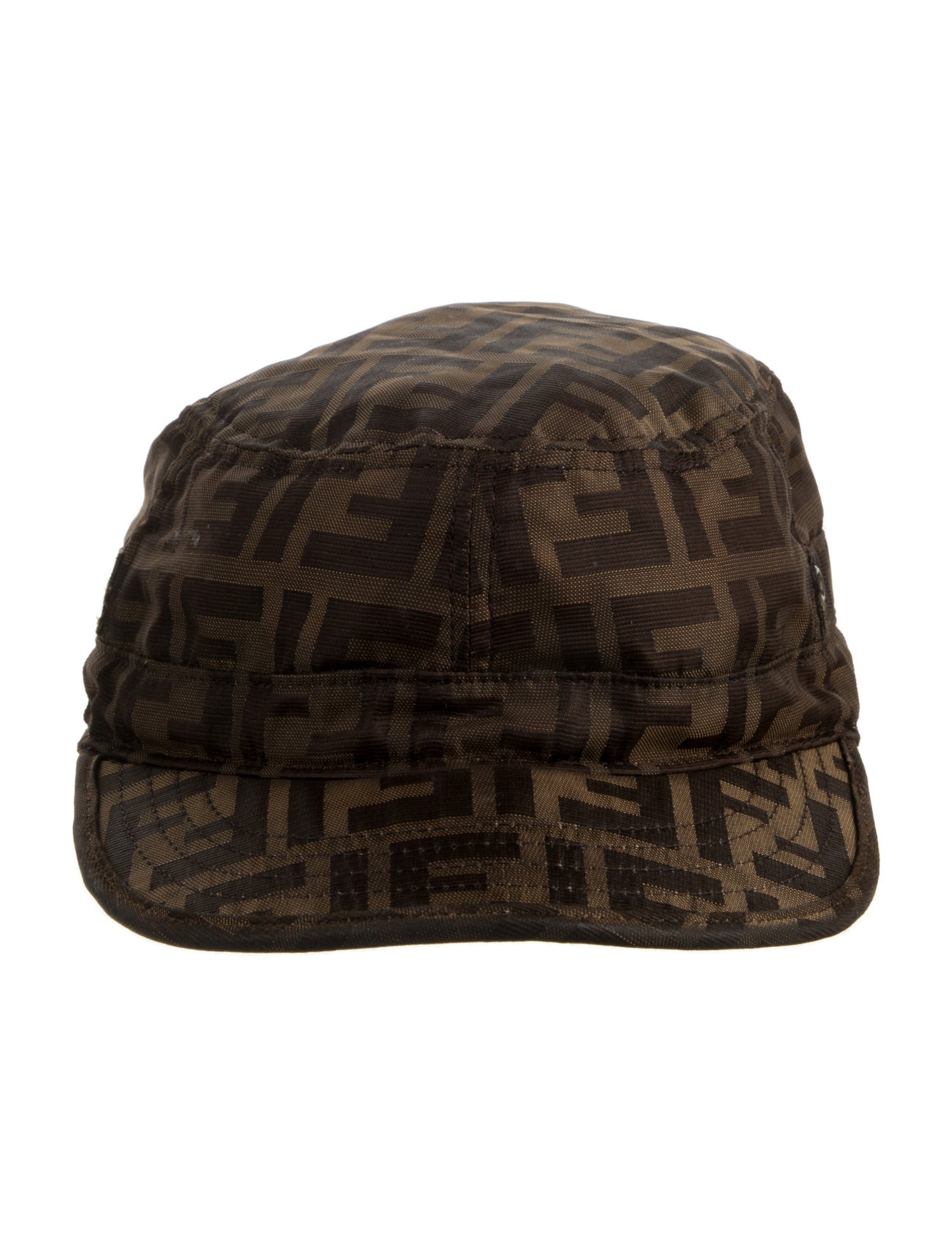Fendi Polyester FF Pattern Print Baseball Cap Size M