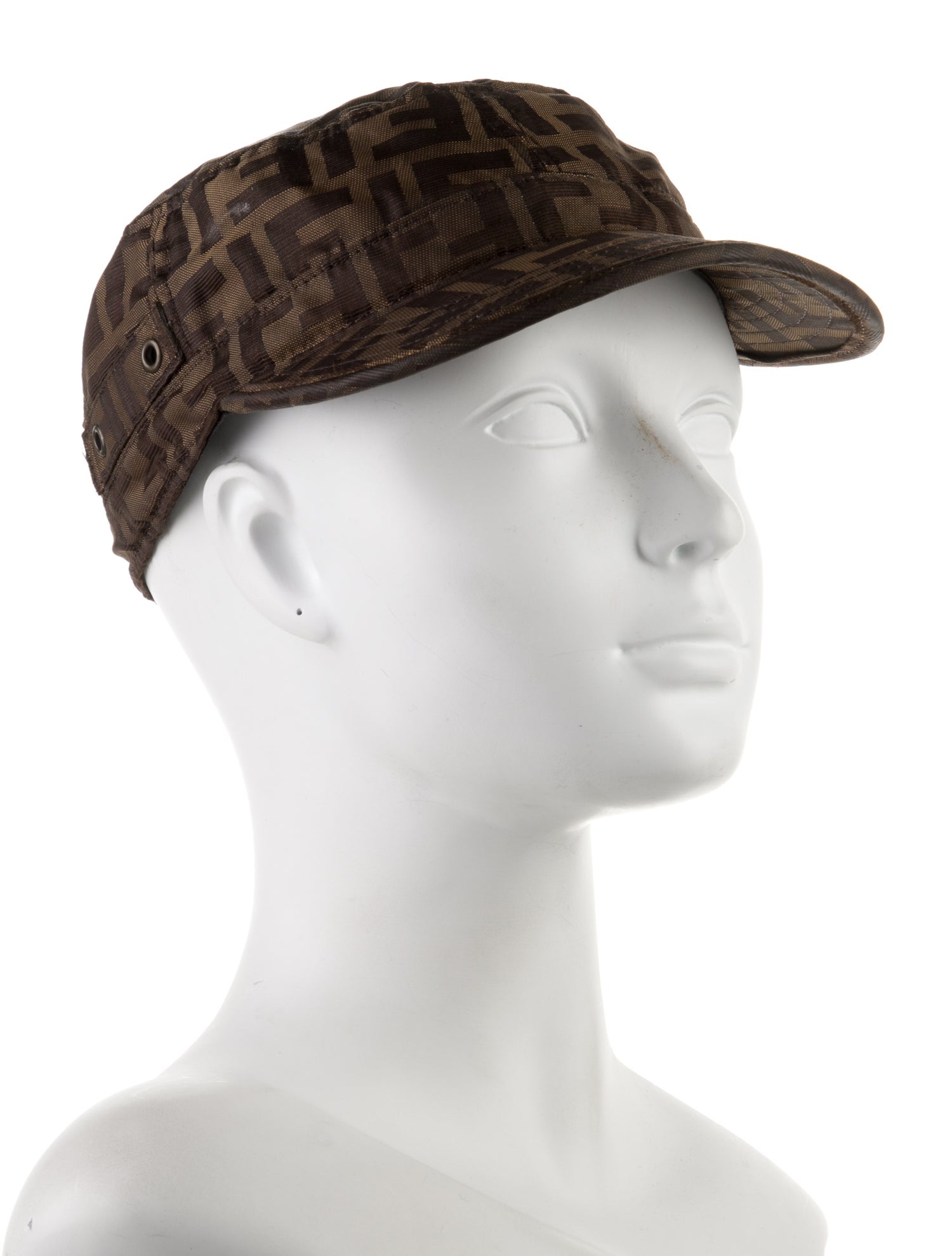Fendi Polyester FF Pattern Print Baseball Cap Size M