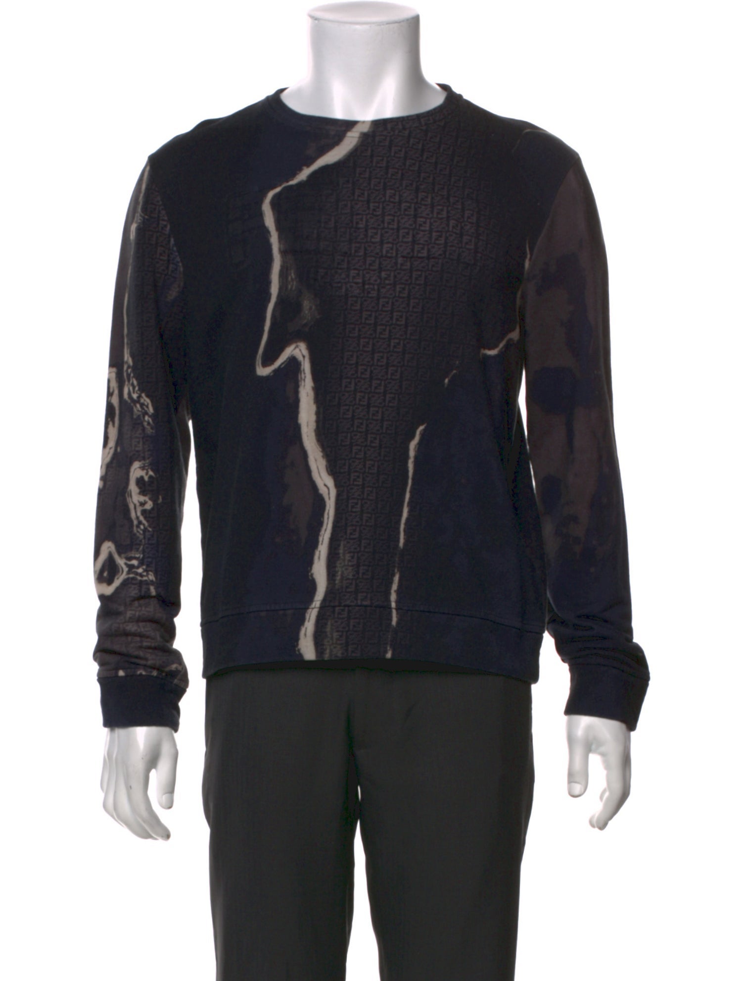 Fendi Zucca FF Logo Printed Pullover