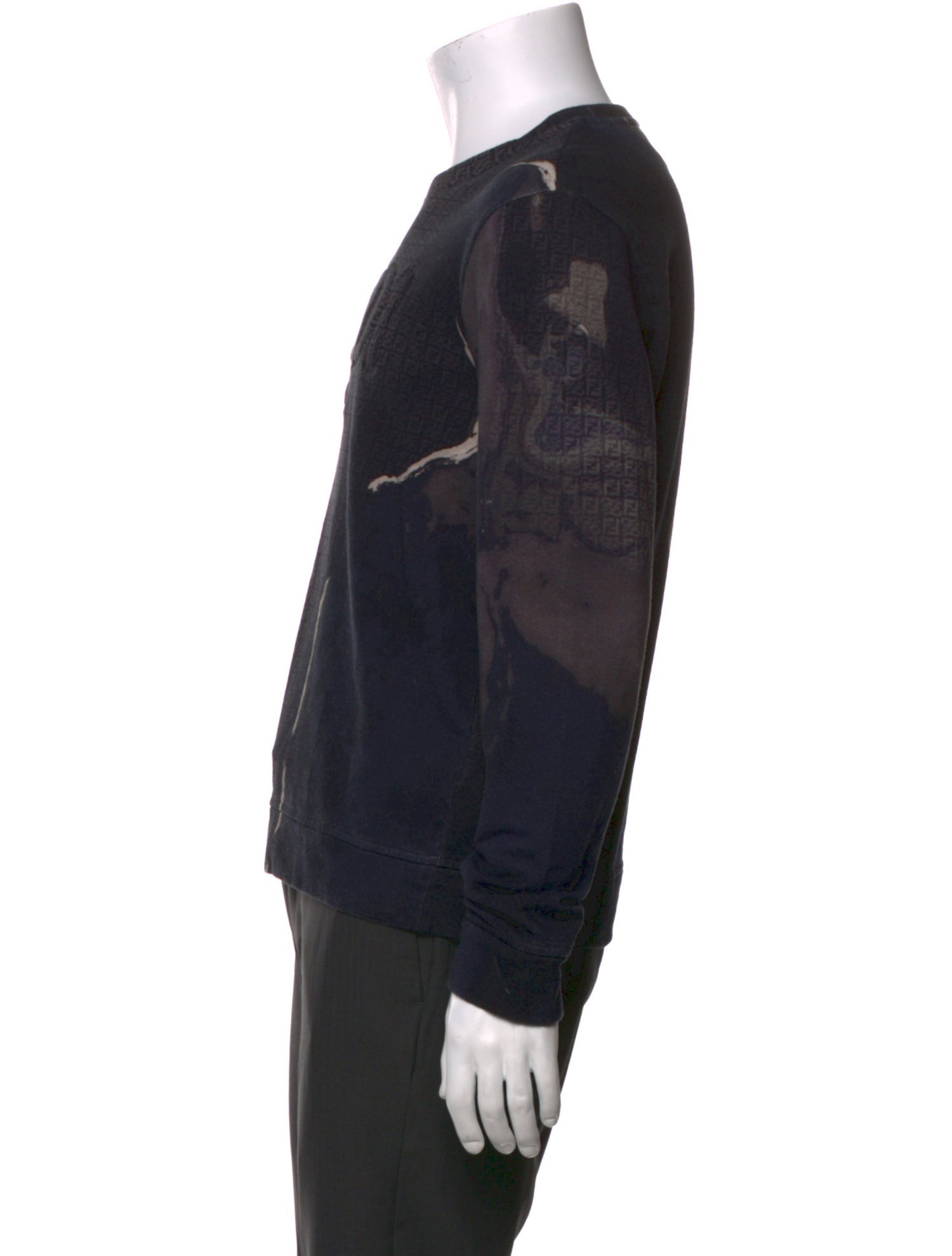 Fendi Zucca FF Logo Printed Pullover