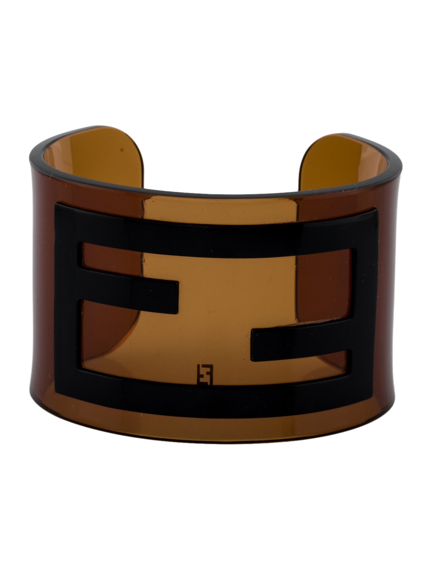 Fendi Resin Logo Cuff Bracelet