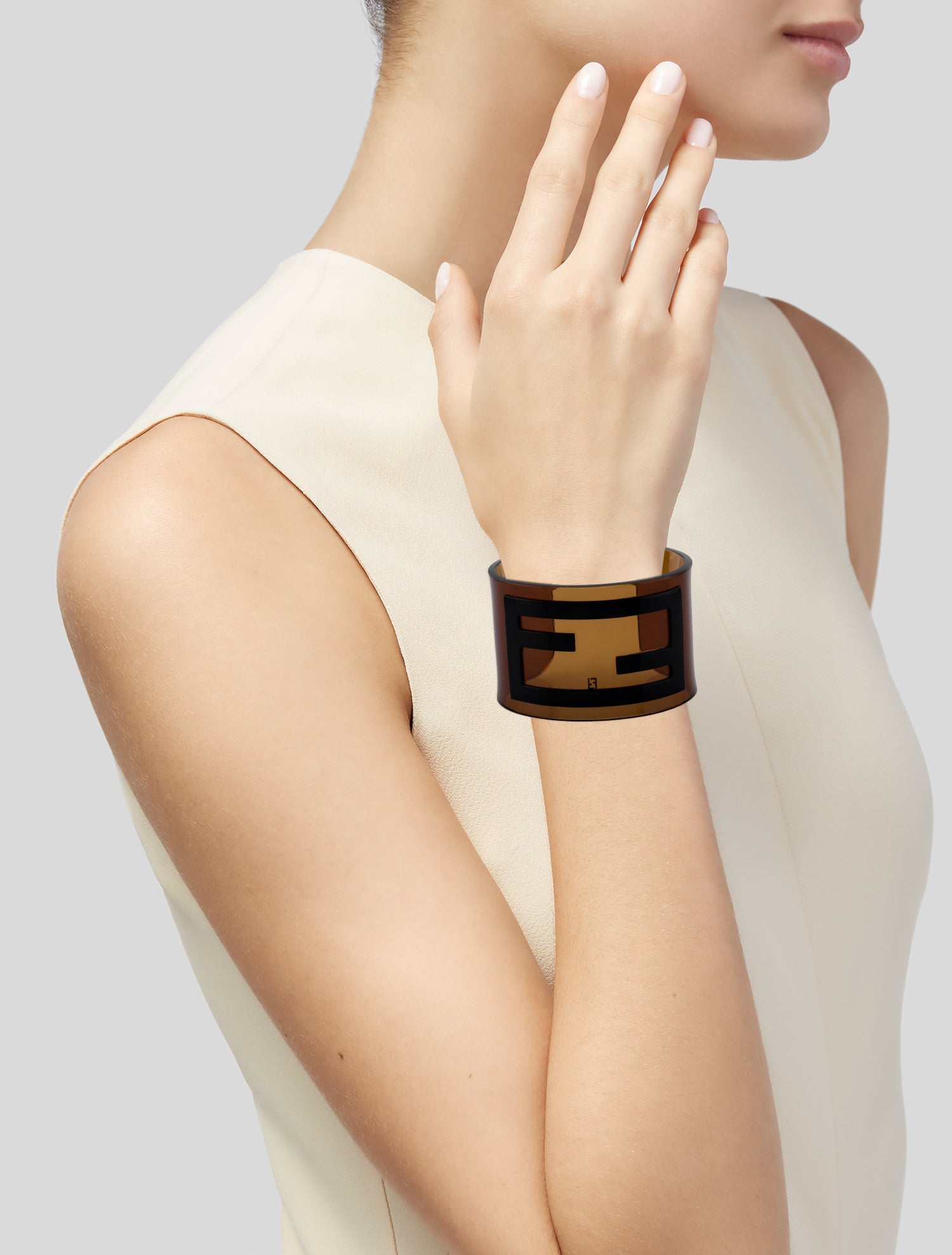 Celine Two-Tone Simple Forms Cuff - Cuff, Bracelets - CEL148693