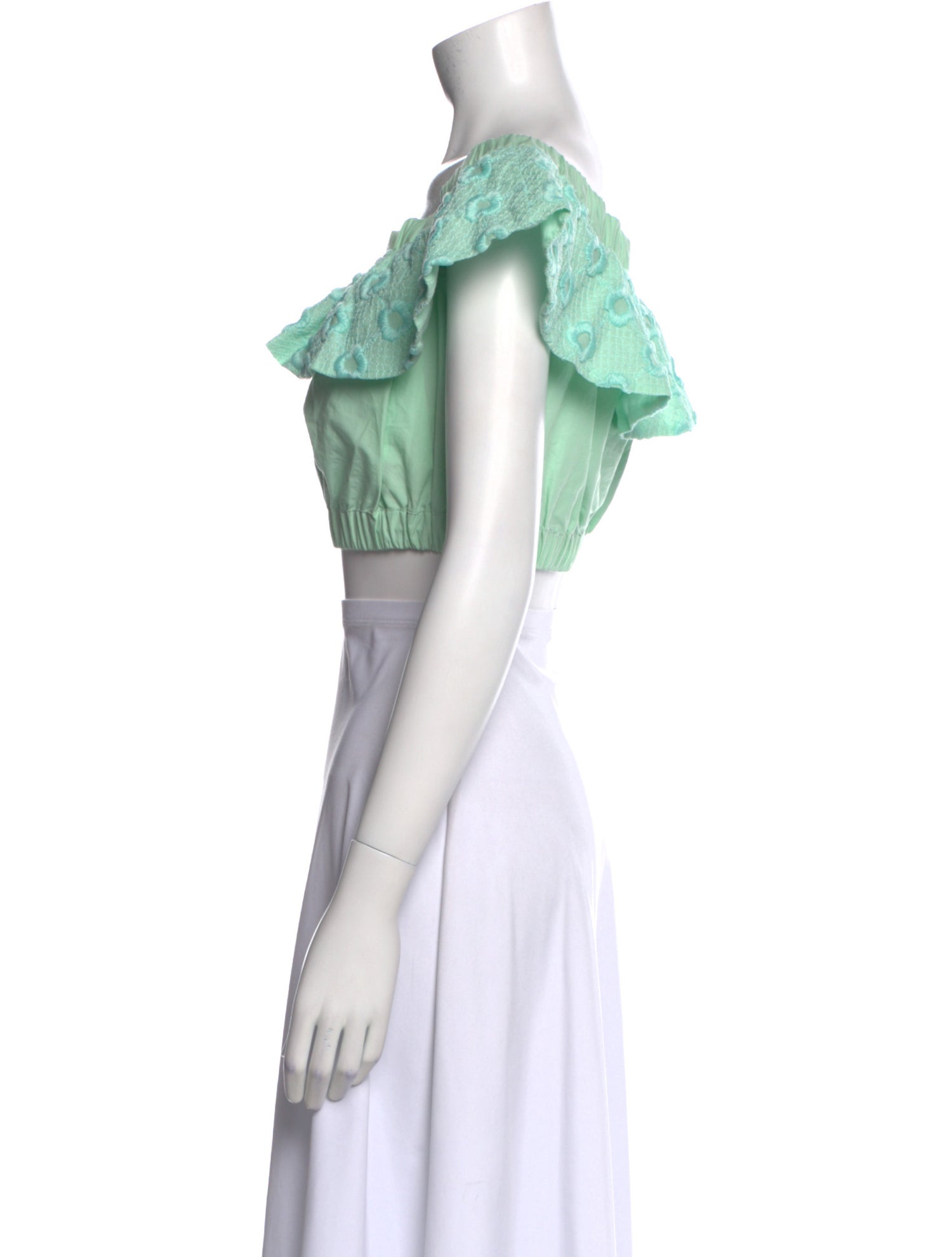 Fendi Patterned Scoop Neck Crop Top w/ Tags