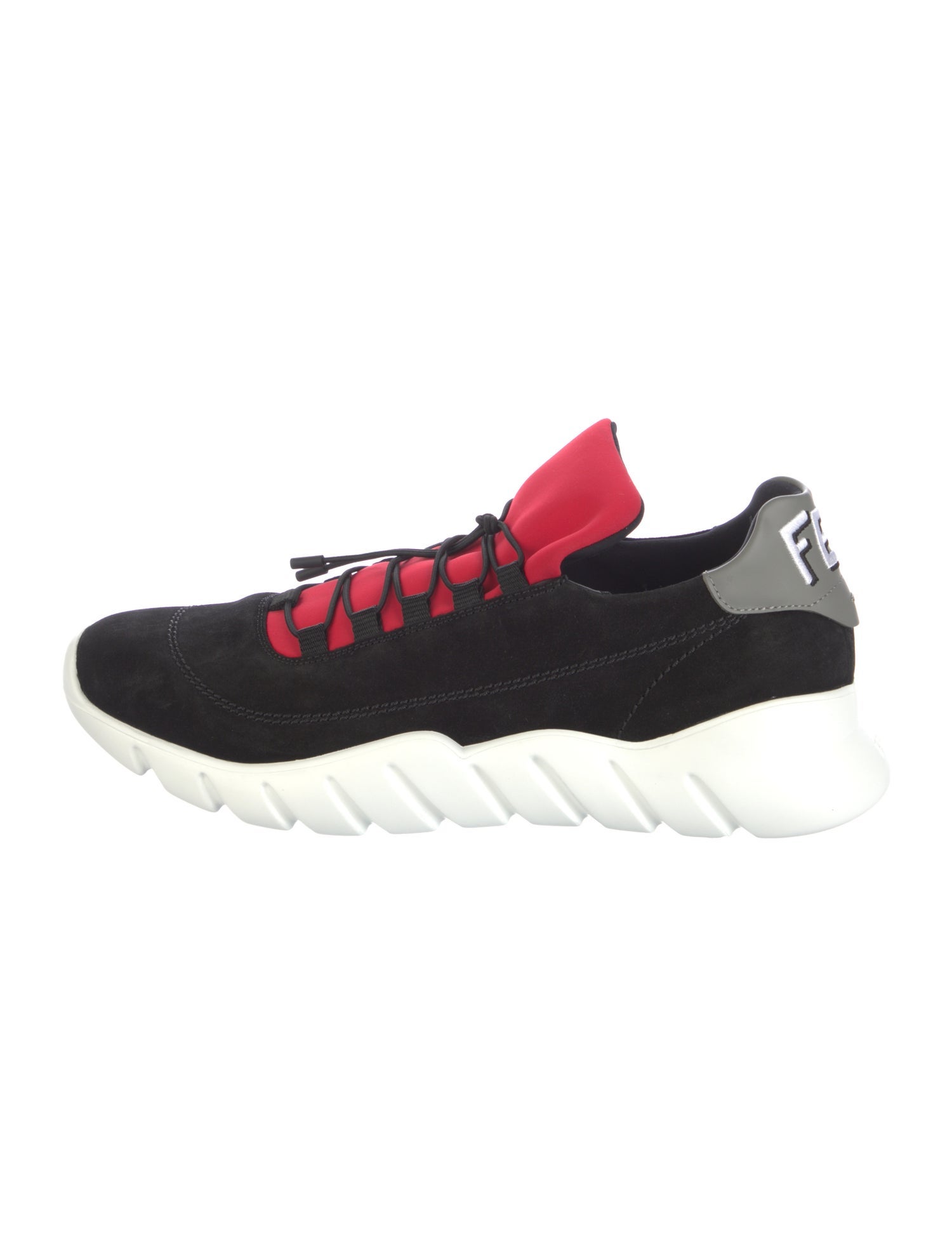 Fendi Suede Printed Sock Sneakers