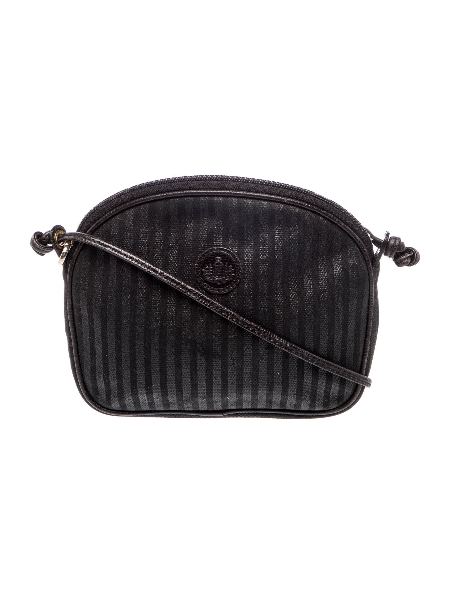 Fendi Pequin Crossbody Bag Vintage