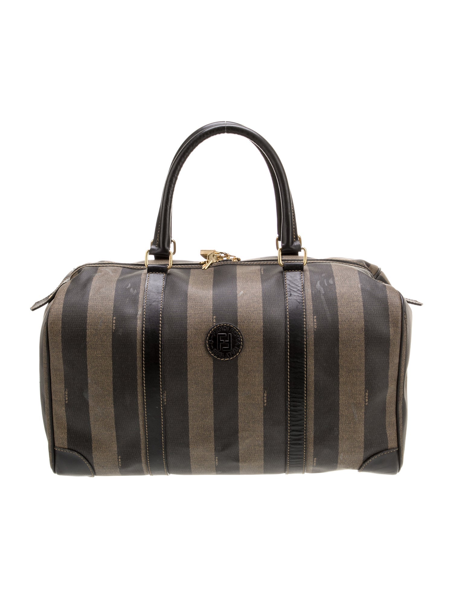 Fendi 2021 Zucca First Small Clutch w/ Strap - Brown Shoulder Bags