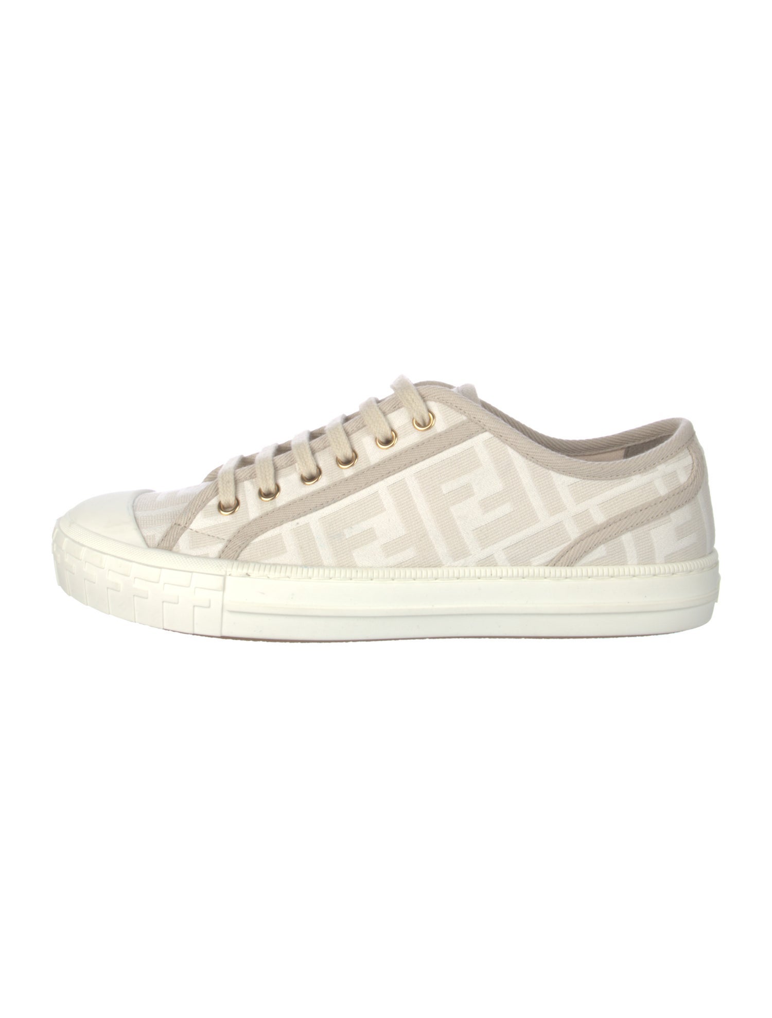 Fendi Zucca FF Logo Canvas Sneakers