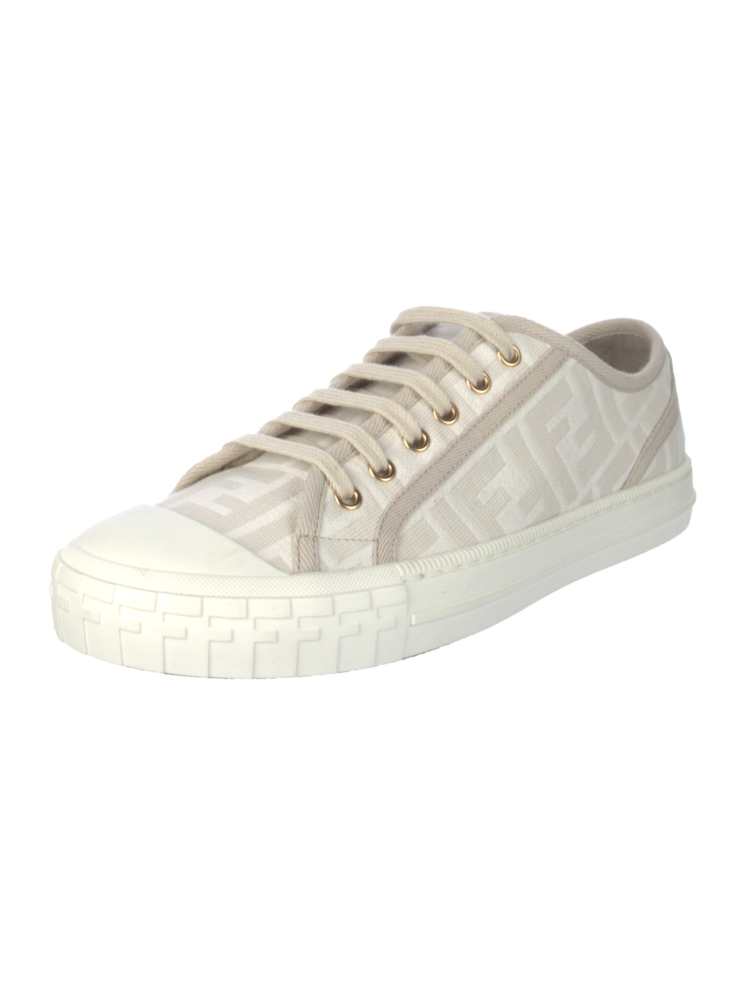 Fendi Zucca FF Logo Canvas Sneakers