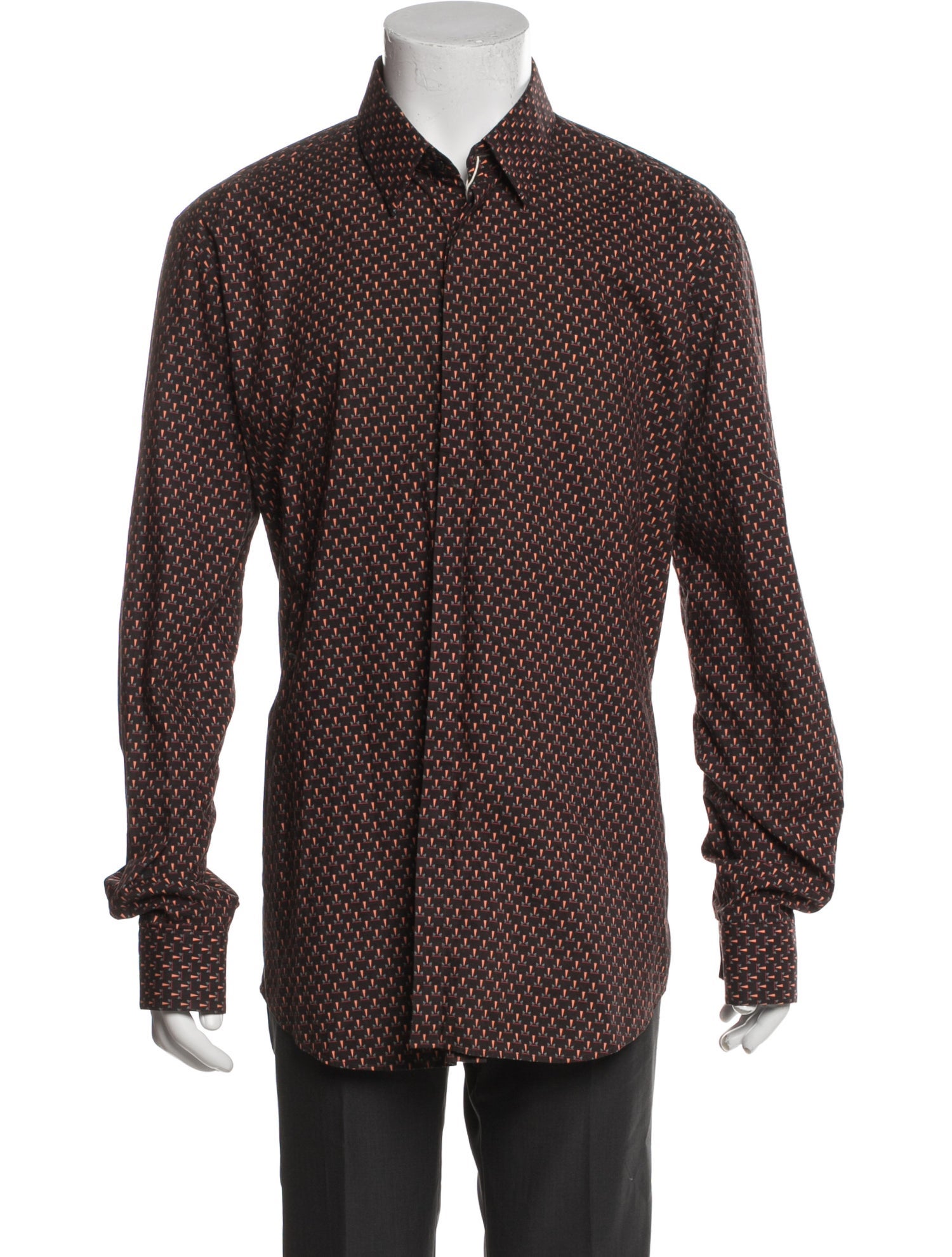Fendi Printed Long Sleeve Shirt