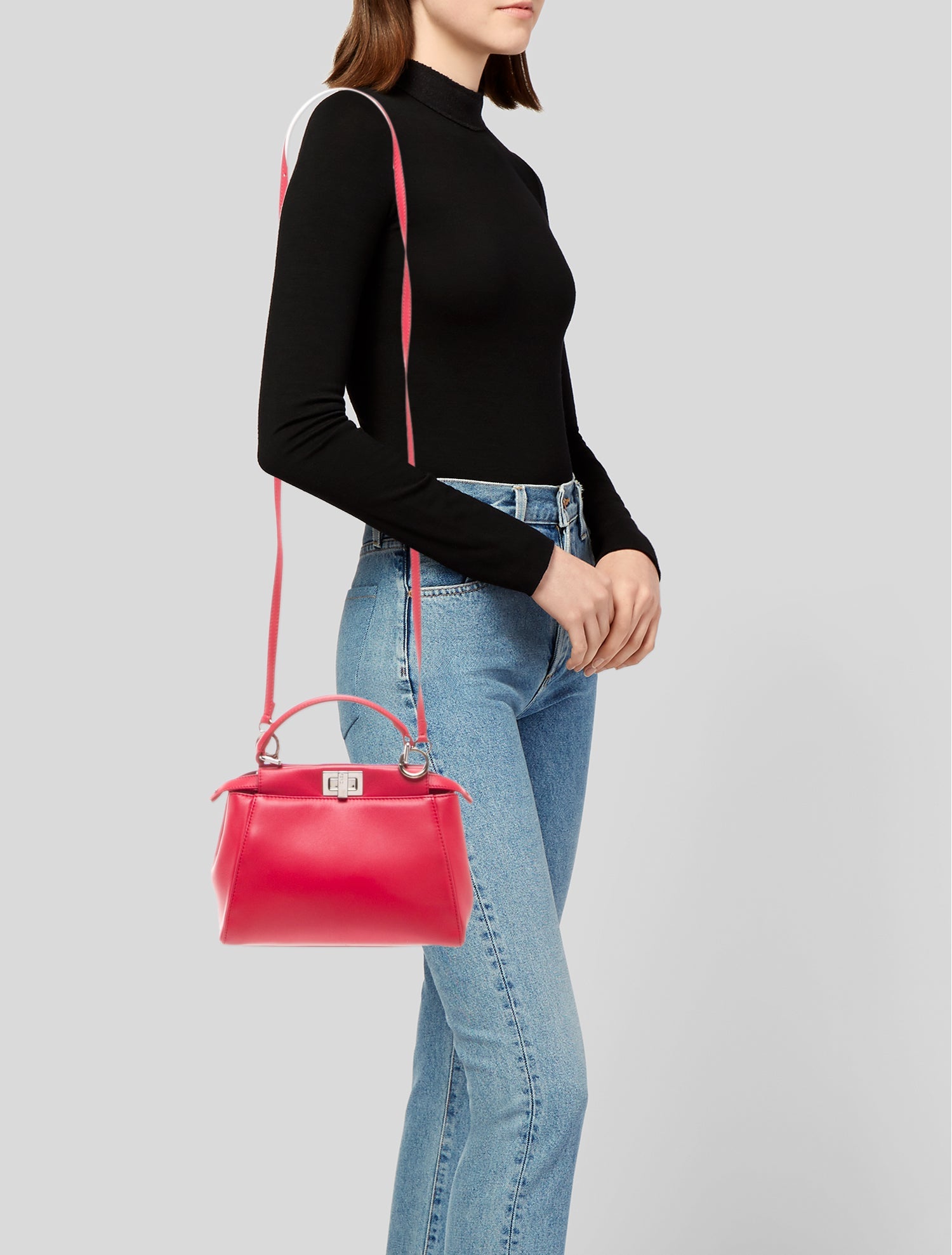 Fendi Leather Peekaboo Mini