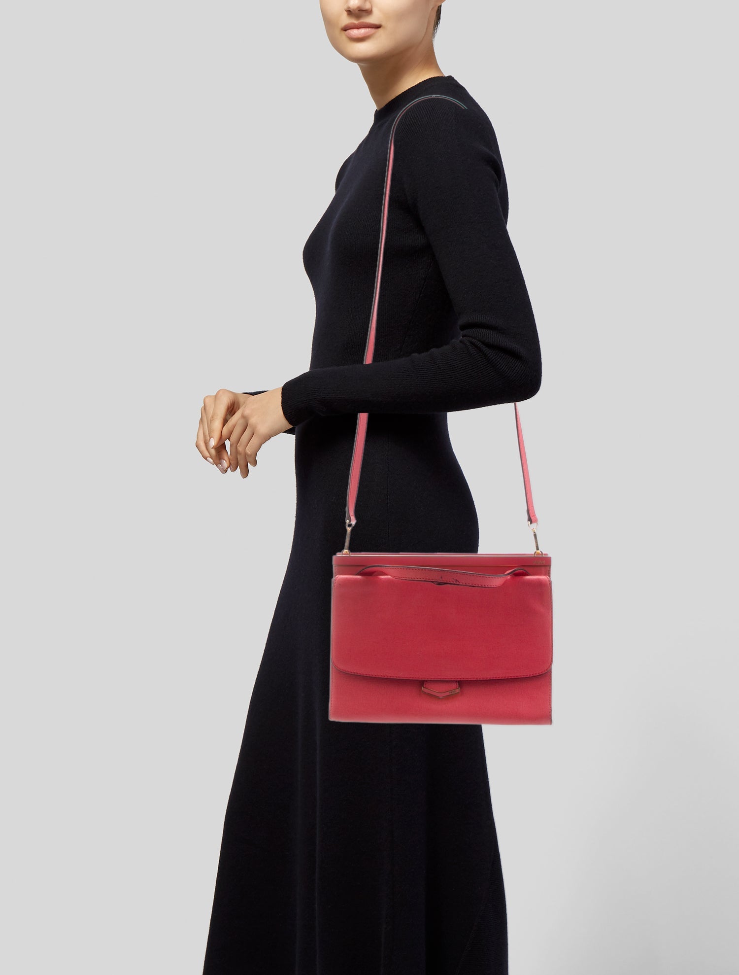 Fendi Leather Top Handle Bag