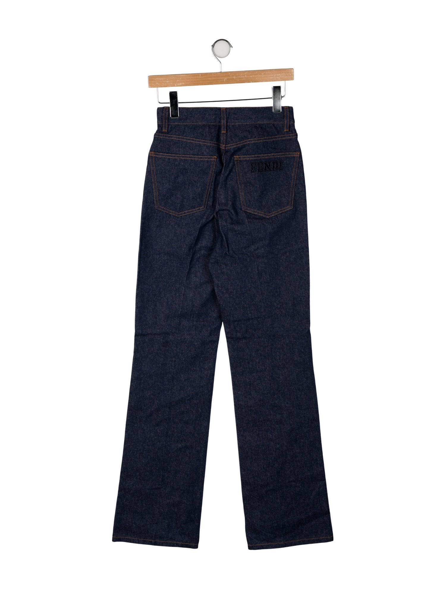 Fendi Mid-Rise Wide Leg Jeans