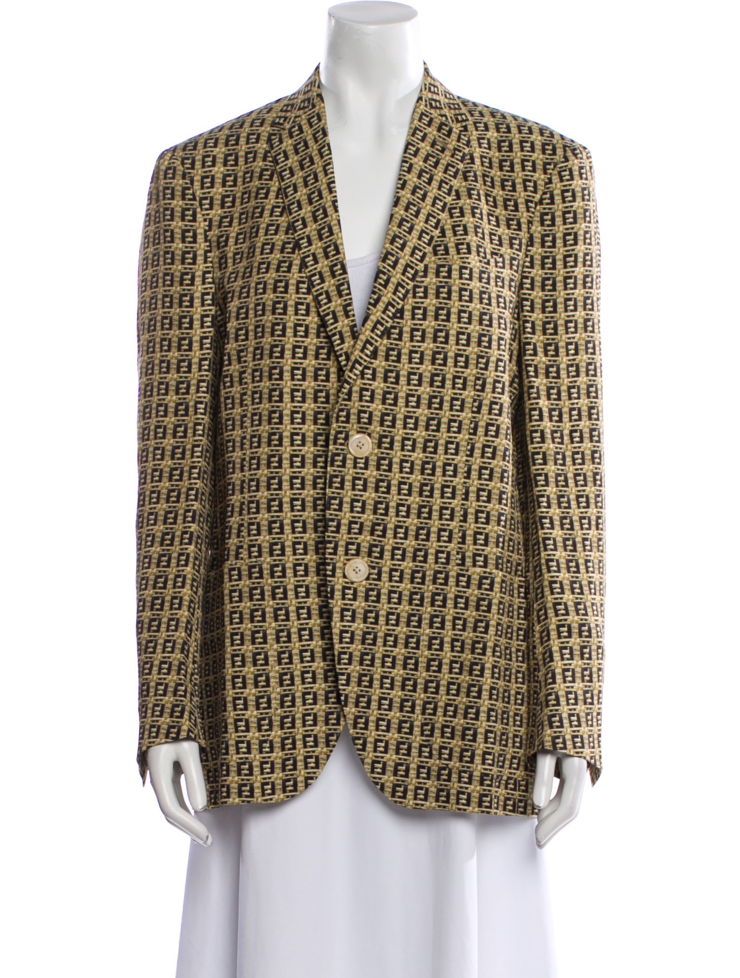 Fendi Houndstooth Print Blazer w/ Tags