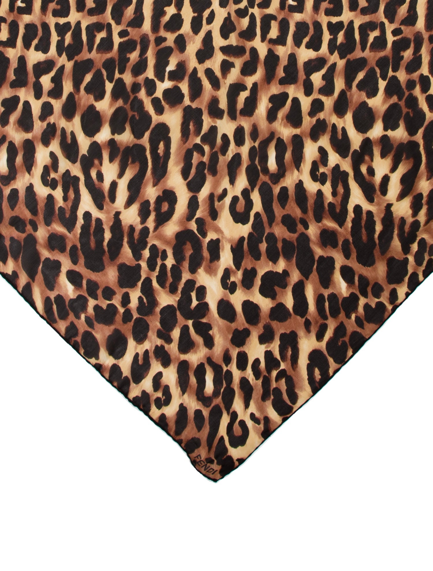 Fendi Silk Zucca FF Logo Scarf