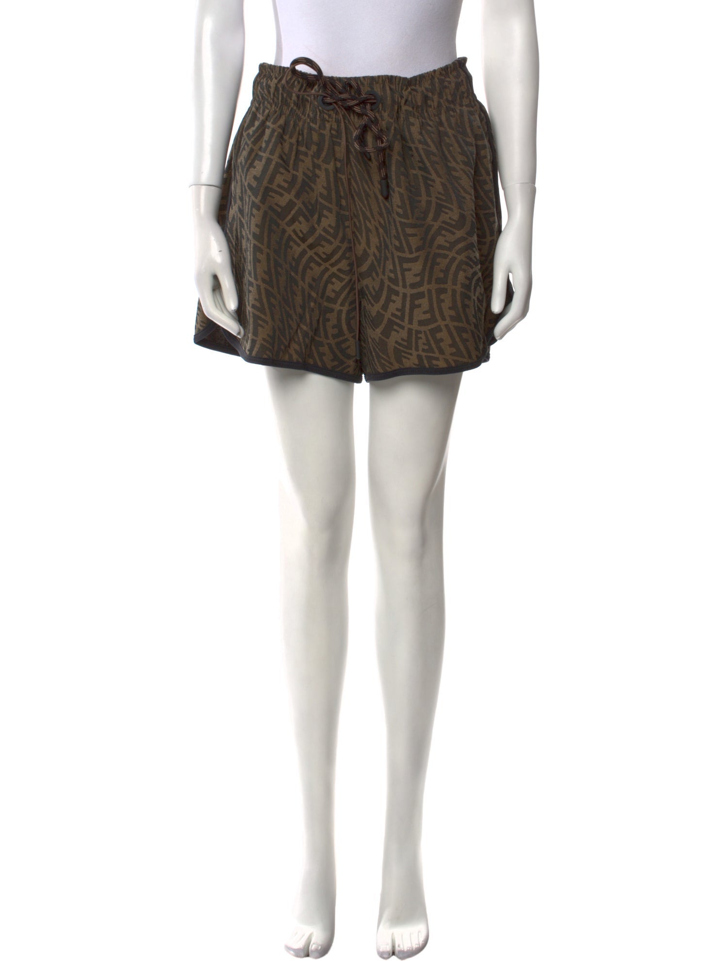 Fendi Animal Print Mini Shorts