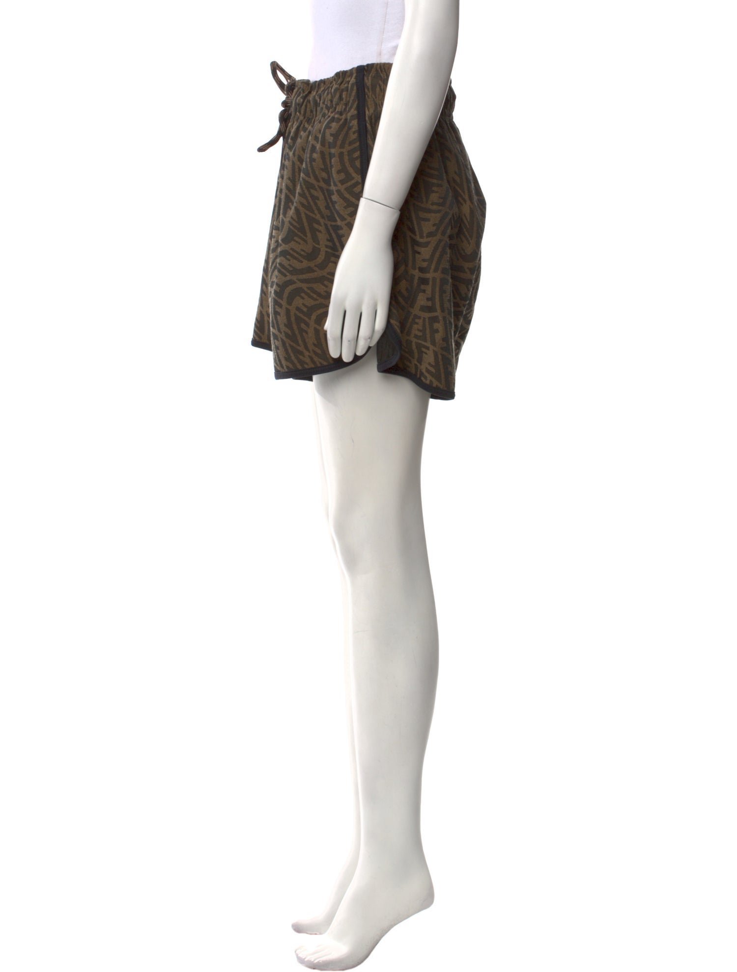 Fendi Animal Print Mini Shorts