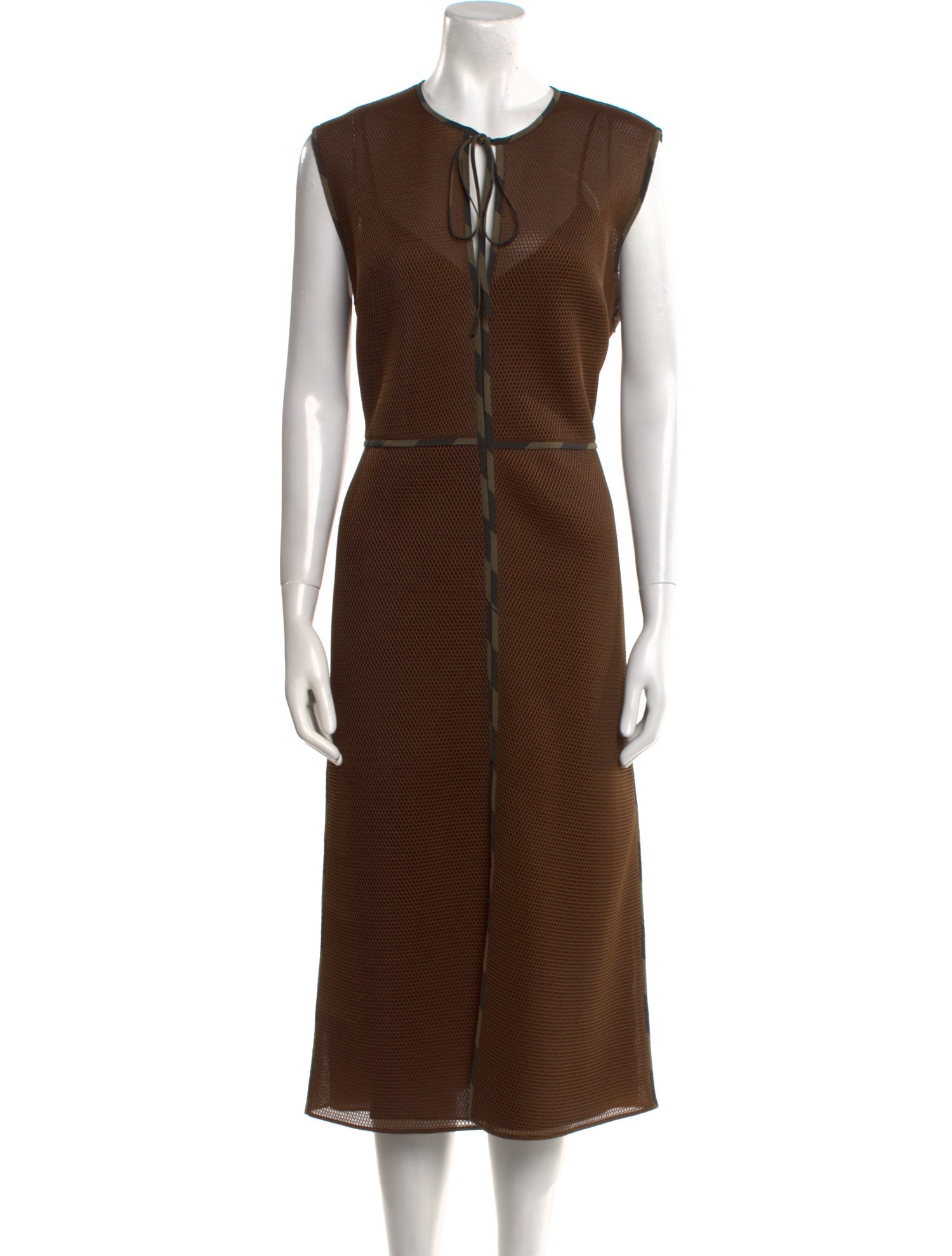 Fendi Silk Midi Length Dress