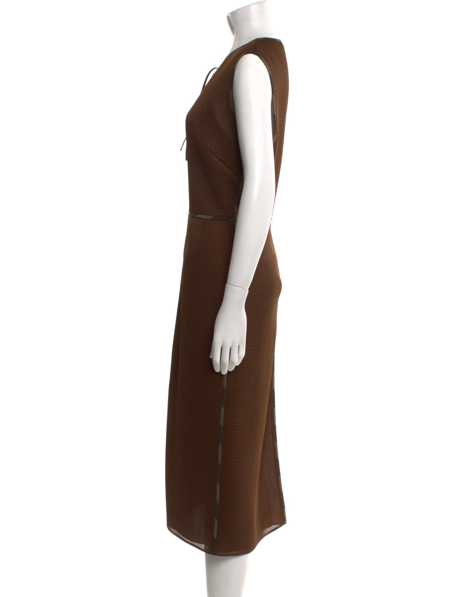 Fendi Silk Midi Length Dress