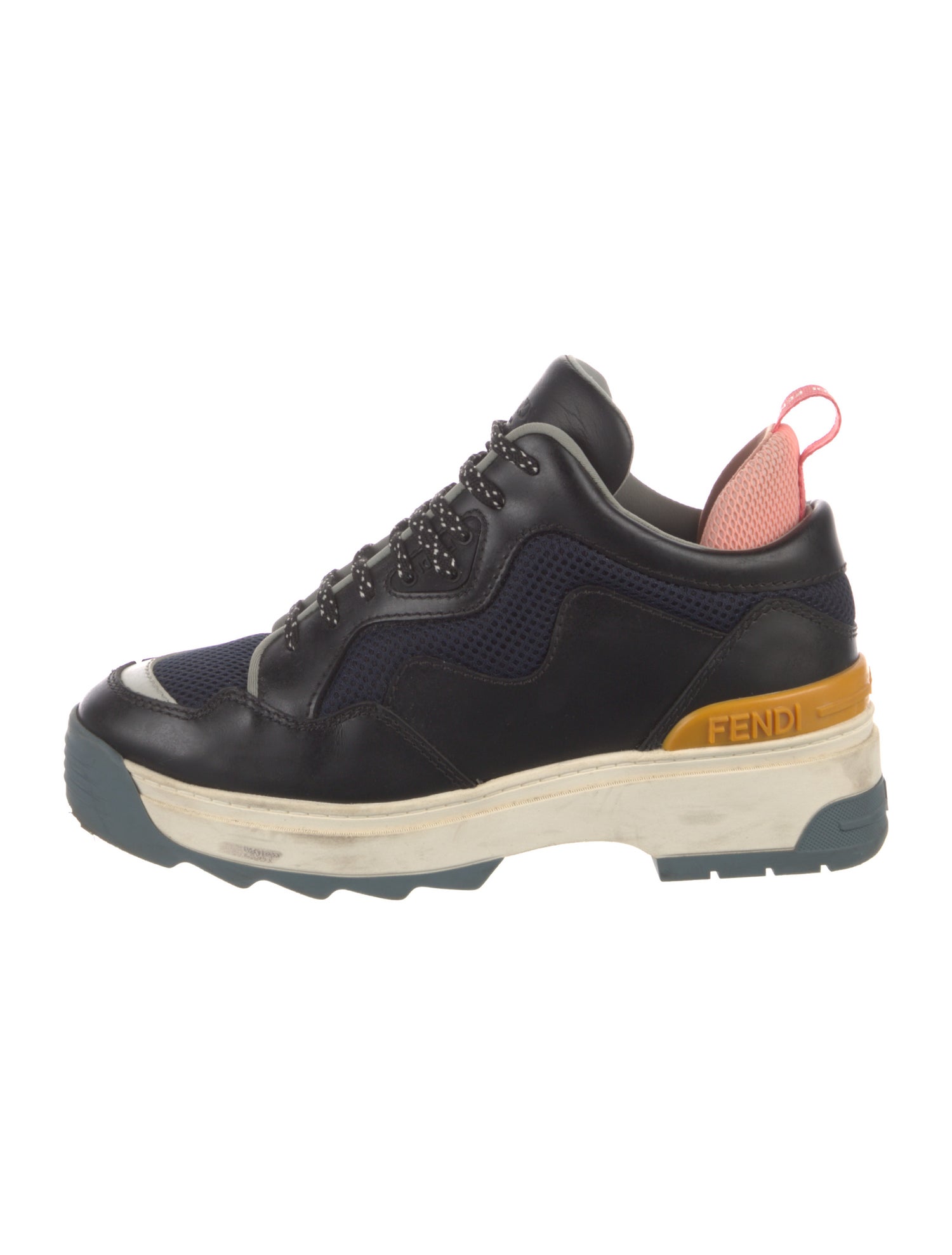 Fendi Leather Chunky Sneakers
