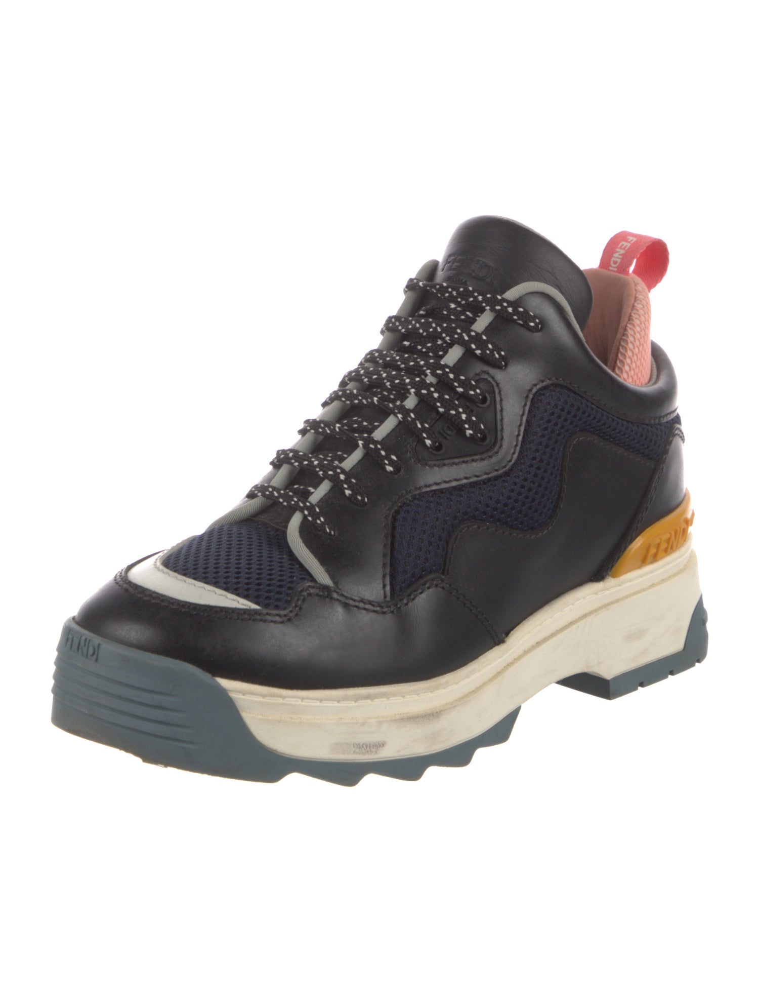 Fendi Leather Chunky Sneakers