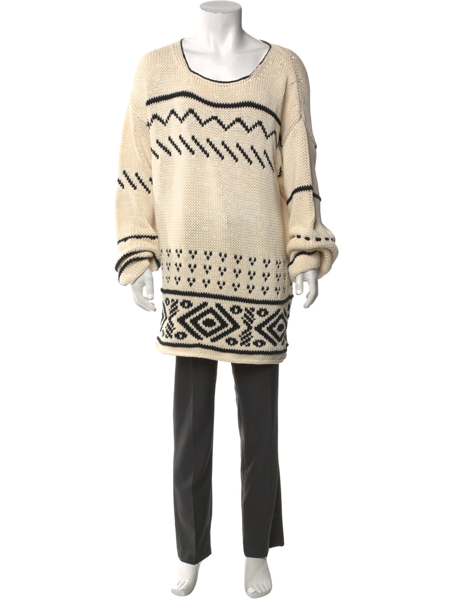 Fendi Graphic Print Scoop Neck Pullover