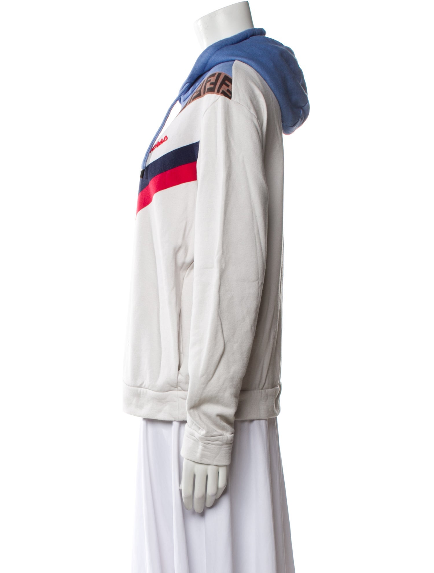 Fendi Zucca FF Logo Graphic Print Hoodie