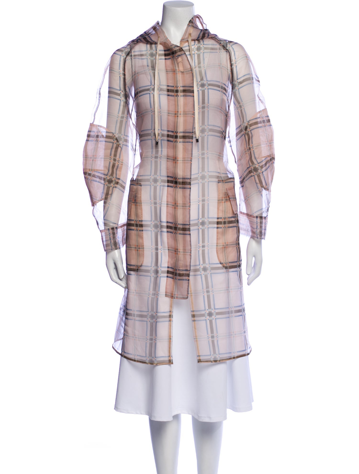Fendi Plaid Print Coat