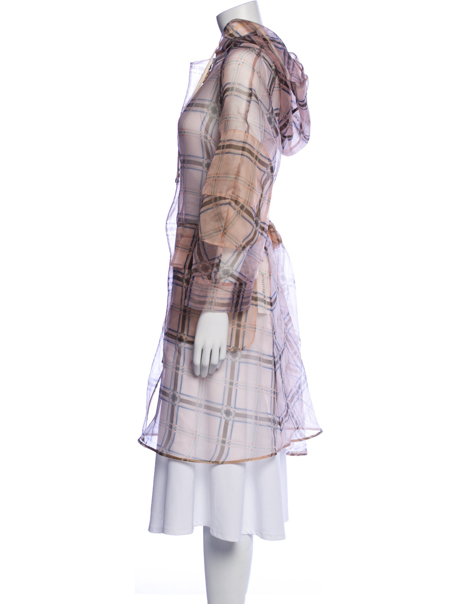 Fendi Plaid Print Coat