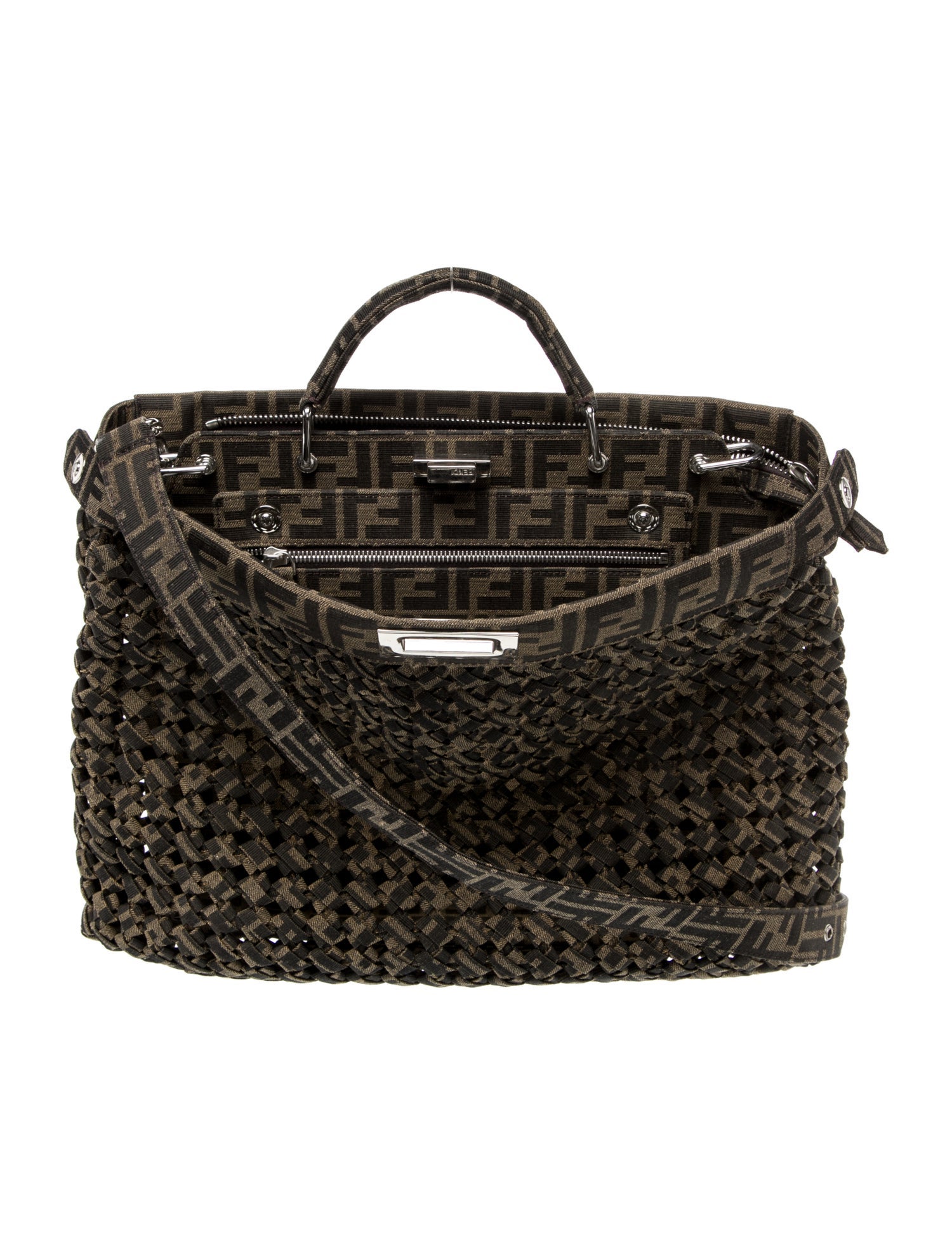 Fendi Zucca FF Top Handle Bag